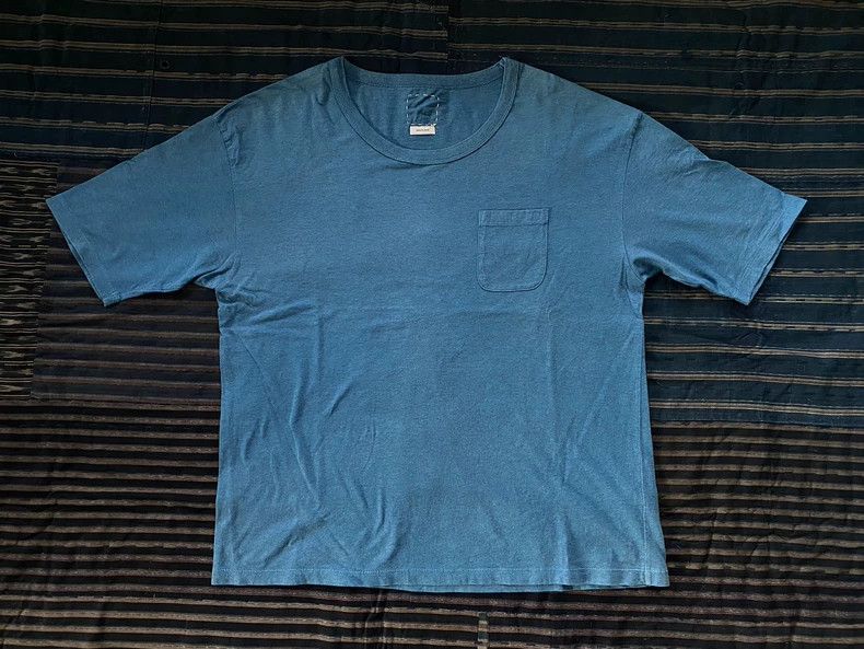Visvim Visvim Indigo Short Sleeve T-Shirt Size US M / EU 48-50 / 2 - 1 Thumbnail