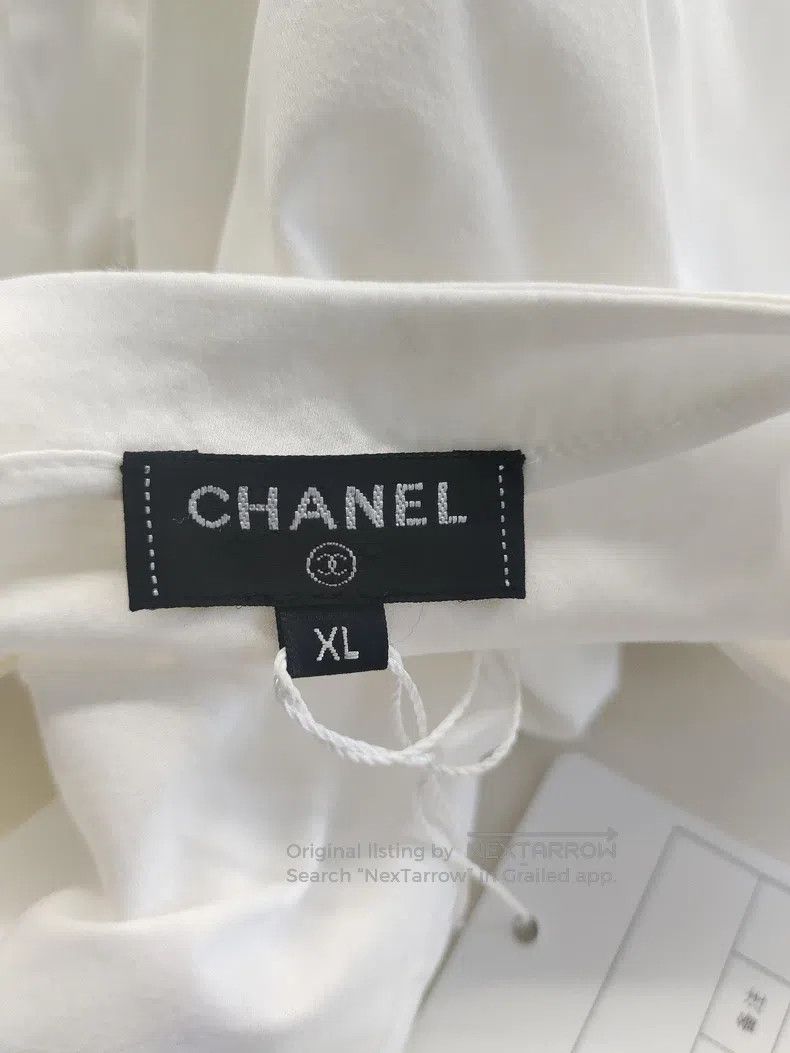 Chanel Chanel White back double C button short-sleeved dress Size XL / US 12-14 / IT 48-50 - 3 Thumbnail