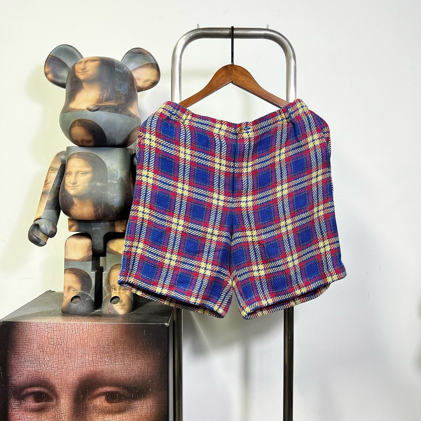 Gucci Plaid Tweed Shorts Size 28.