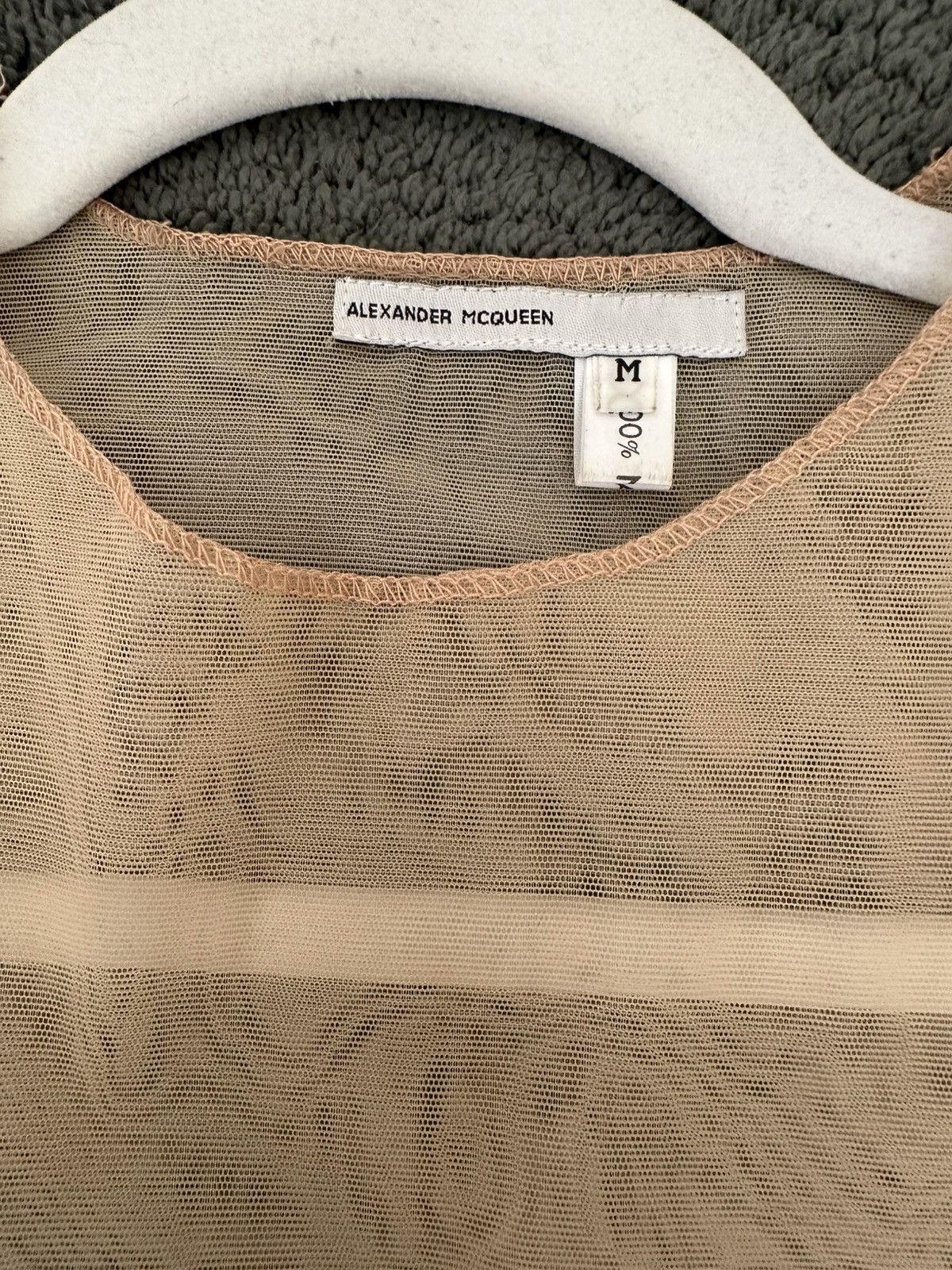 Alexander McQueen Archive Alexander McQueen Fall 1996 Mesh Top RARE Size M / US 6-8 / IT 42-44 - 3 Thumbnail