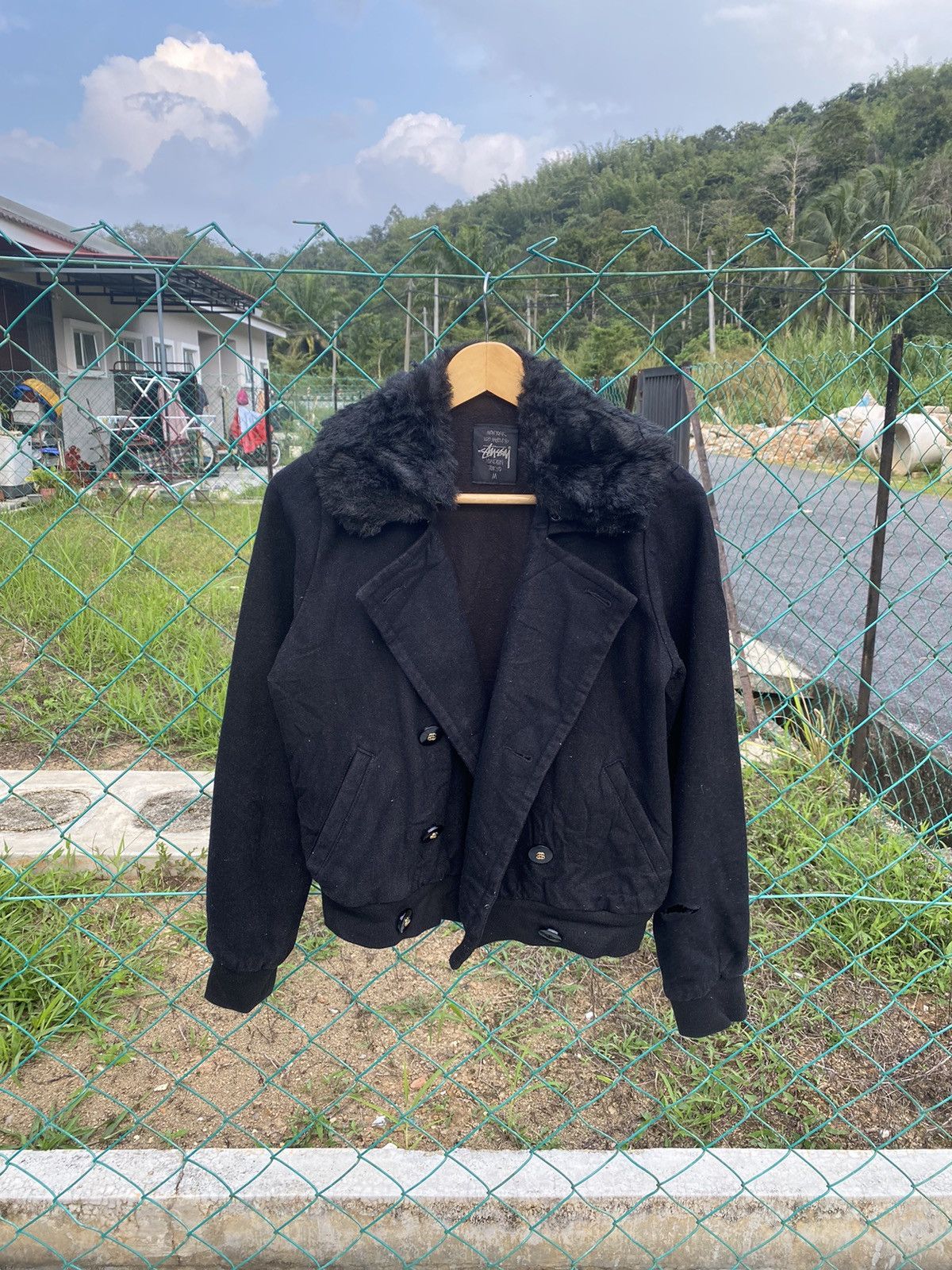 Stussy Double Breasted Jacket | Grailed