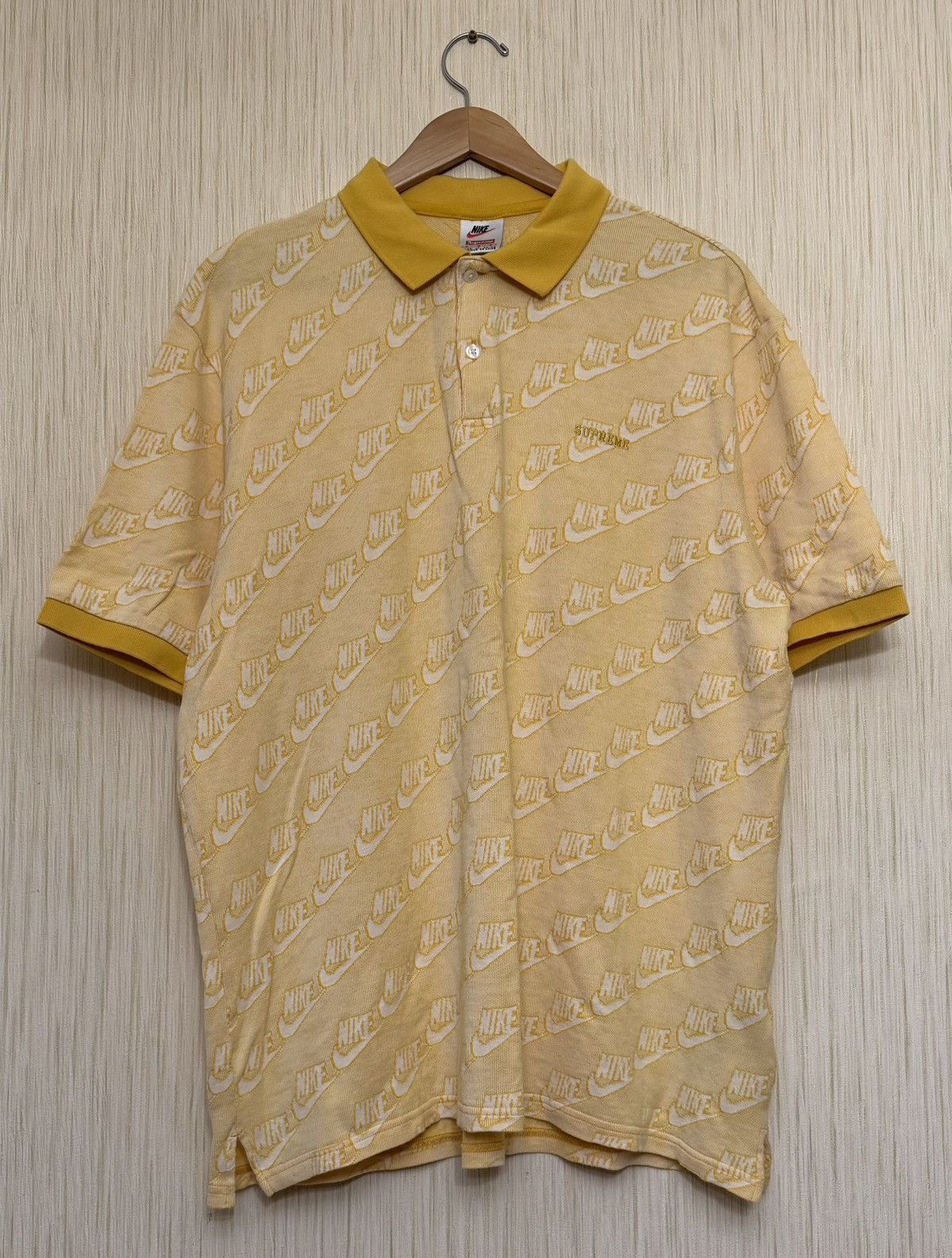 Nike × Supreme Supreme X Nike rare jacquard polo shirt FW18 | Grailed 