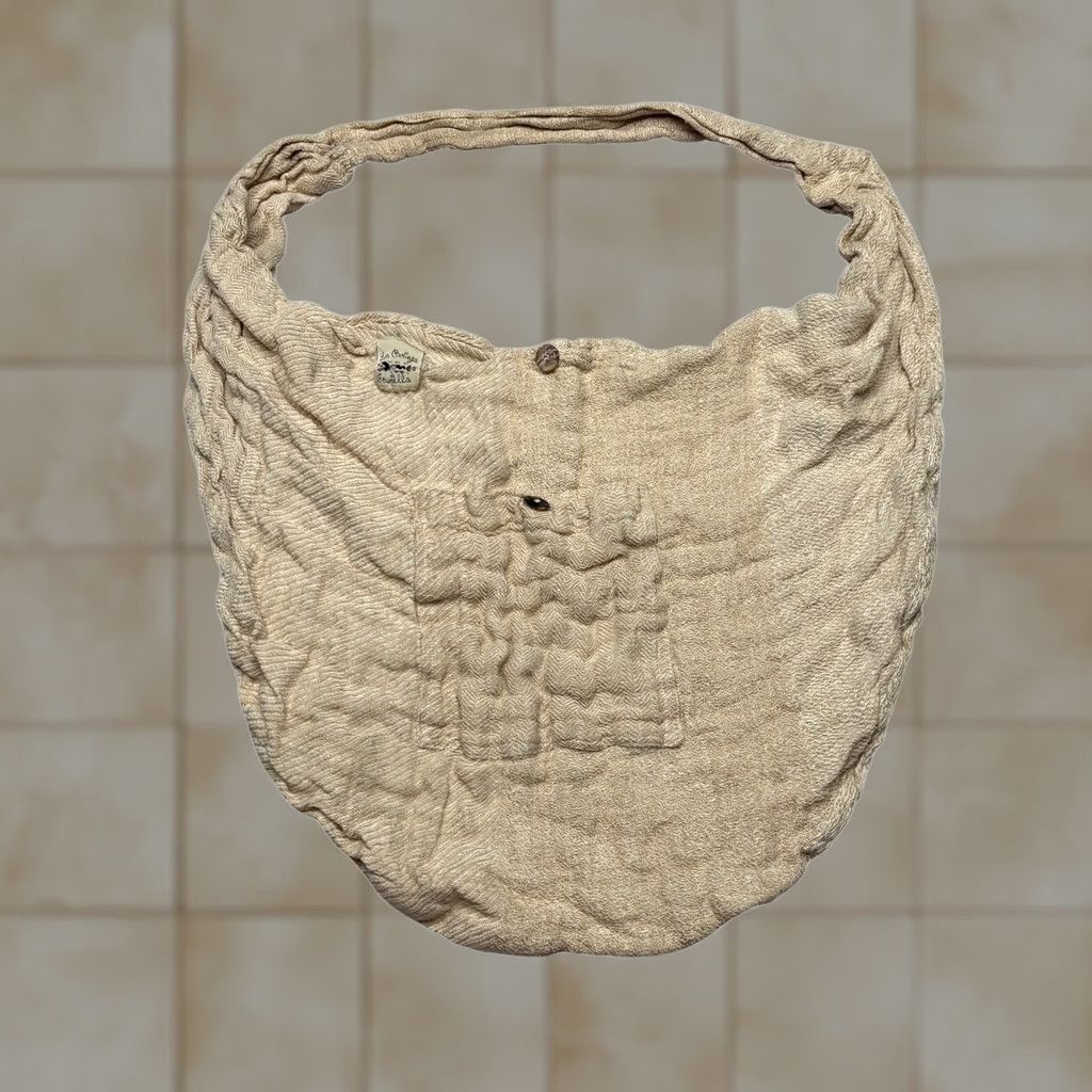 Vintage La Bottega di Brunella Bag Tote Shoulder Grocery Textured Italian Round Slouch Women Size ONE SIZE - 1 Thumbnail