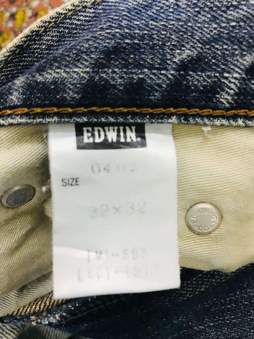 Edwin 💥Flare💥VINTAGE EDWIN 503 DISTRESSED DENIM Size 30" / US 8 / IT 44 - 6 Thumbnail