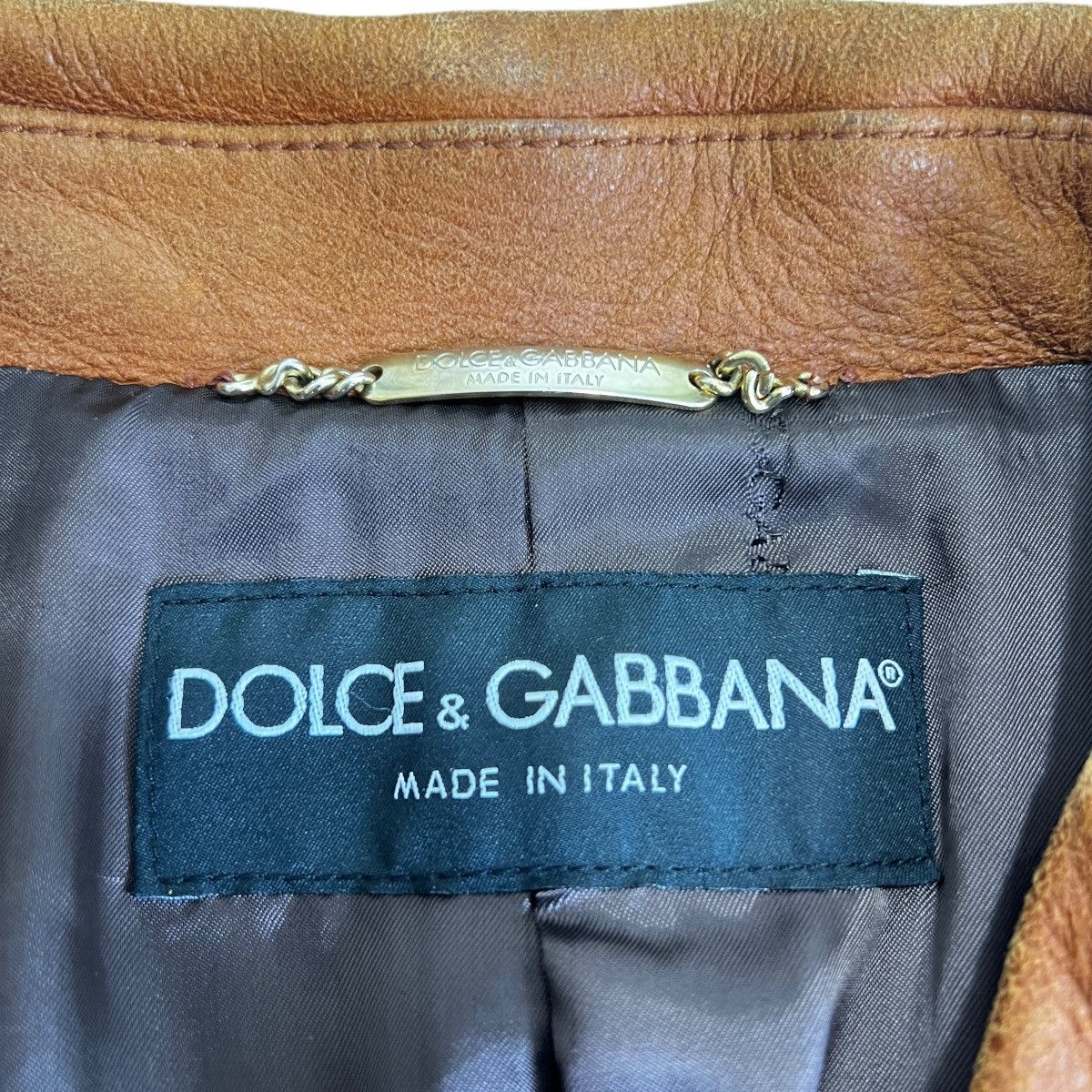 Dolce & Gabbana DOLCE & GABBANA 2002AW Vintage Leather Tailored Coat 46 Size US M / EU 48-50 / 2 - 3 Thumbnail