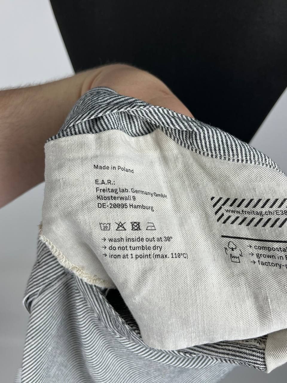 Freitag Freitag E383 Female Striped Blue Short Slivees Shirt Size S Size S / US 4 / IT 40 - 7 Thumbnail