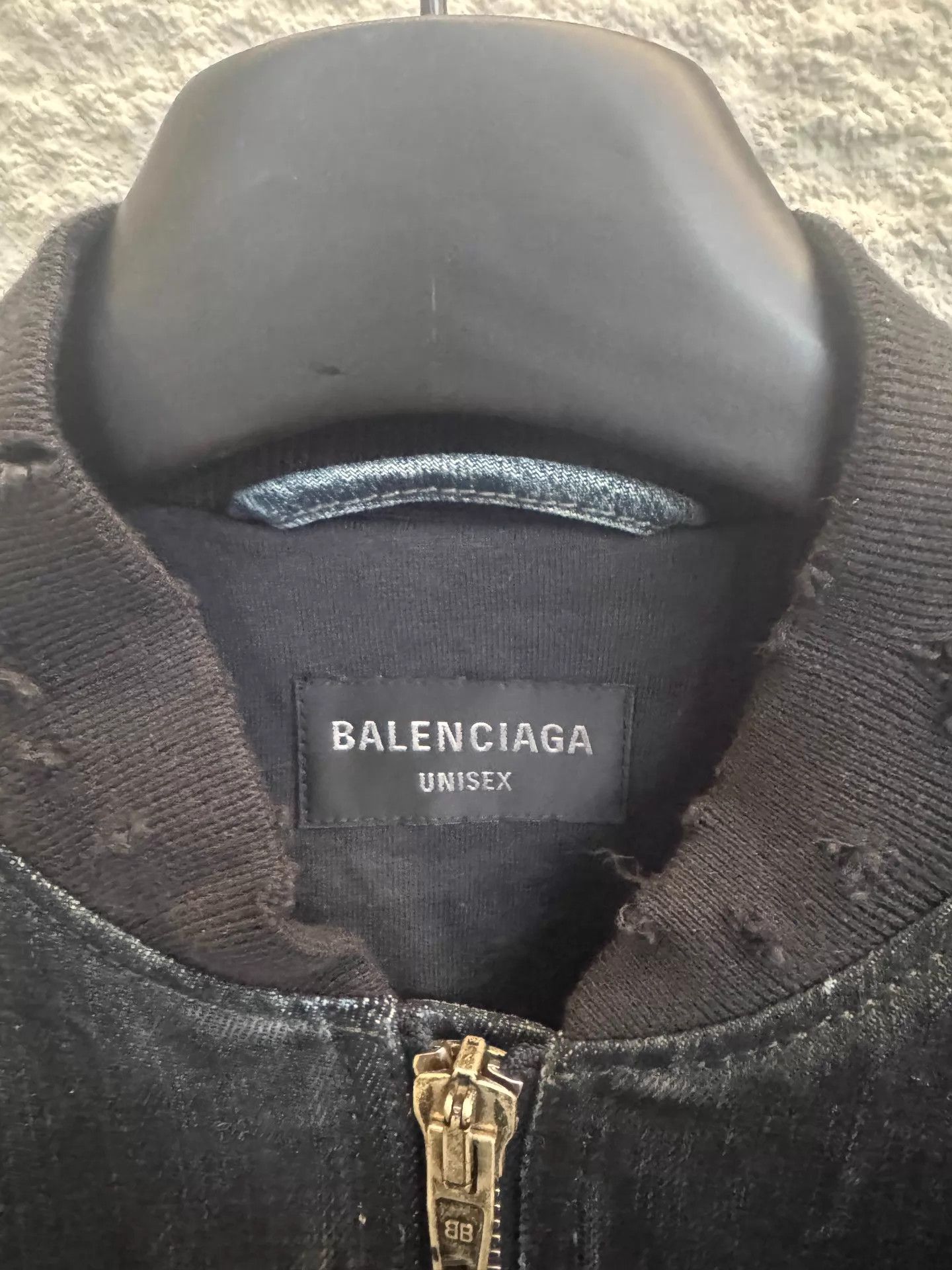 Balenciaga Balenciaga 25ss Denim Bomber Jkt Black S Distressed Size S / US 4 / IT 40 - 3 Thumbnail