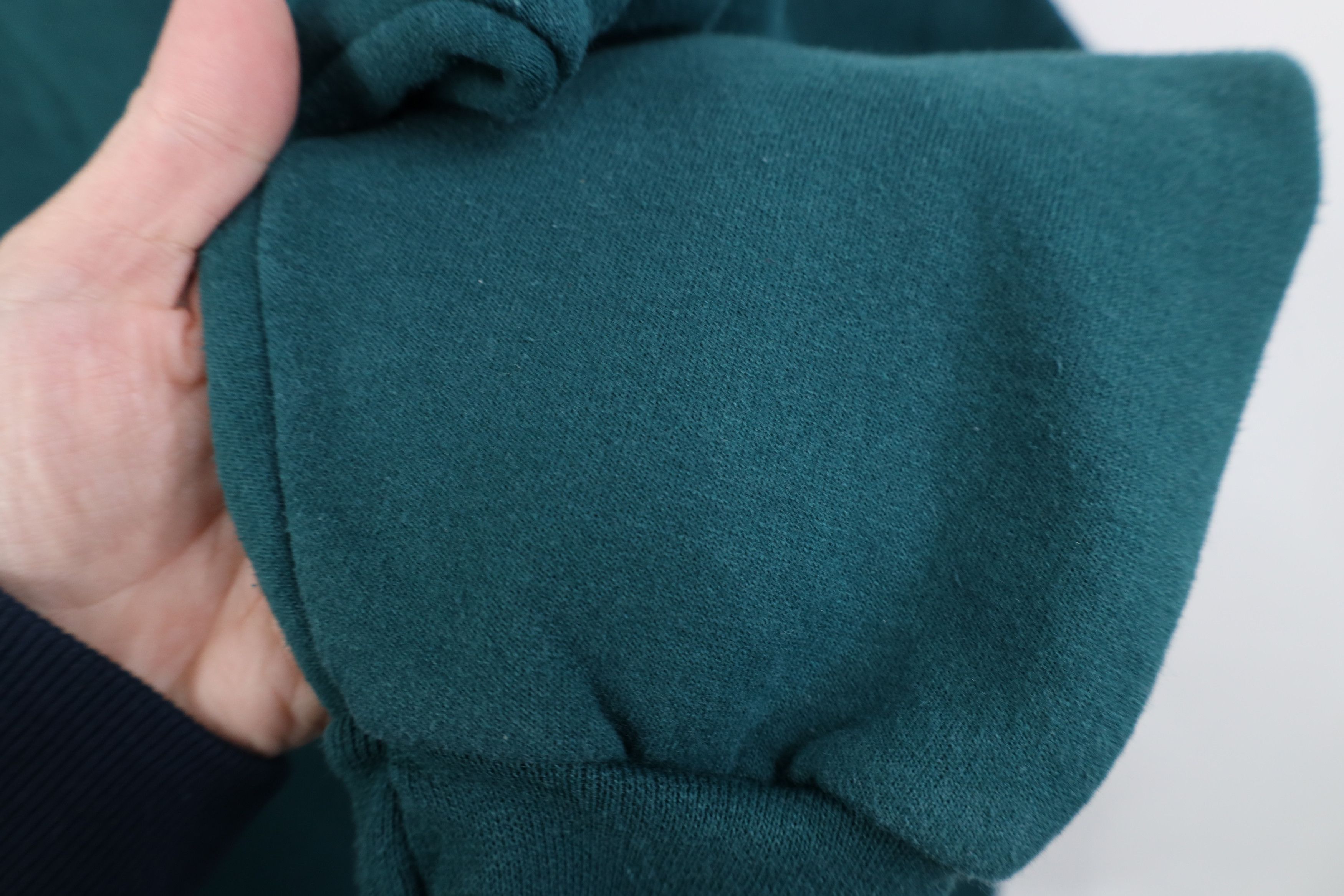 Vintage Vintage 90s Streetwear Faded Blank Crewneck Sweatshirt Green Size US XXL / EU 58 / 5 - 7 Thumbnail