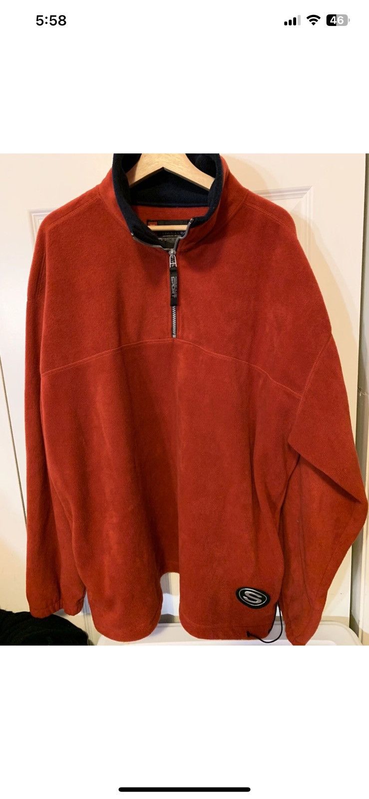 Structure VINTAGE Structure Sport Jacket Men 2XL Red Fleece 1/4 Zip Size US XXL / EU 58 / 5 - 5 Thumbnail