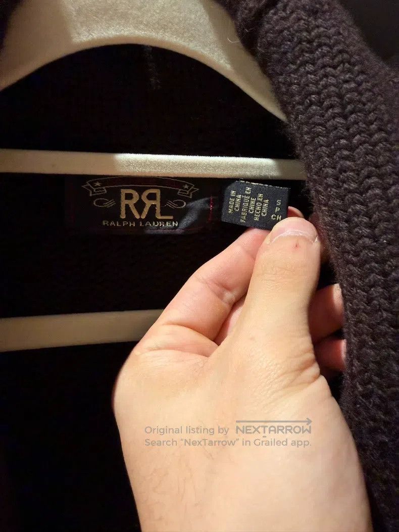 RRL Ralph Lauren RRL Ralph Lauren Green Fruit Collar Cashmere Cardigan Size US S / EU 44-46 / 1 - 3 Thumbnail