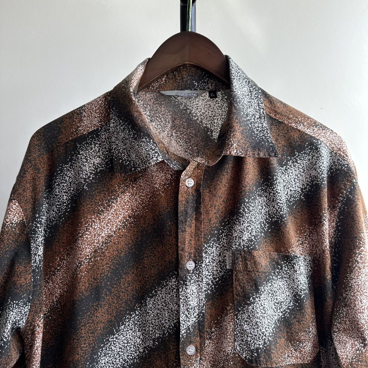 Quiksilver × Vintage VINTAGE QUIKSILVER STRIPED SHIRT SURF STYLE Size US XL / EU 56 / 4 - 2 Thumbnail