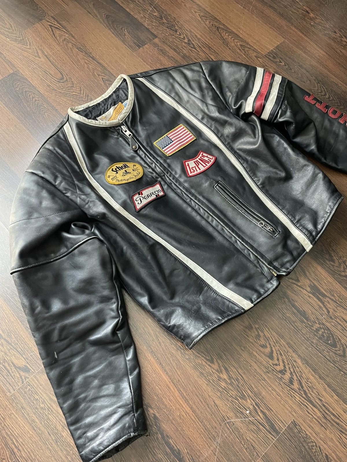 Schott Schott leather moto jacket Size US M / EU 48-50 / 2 - 4 Thumbnail