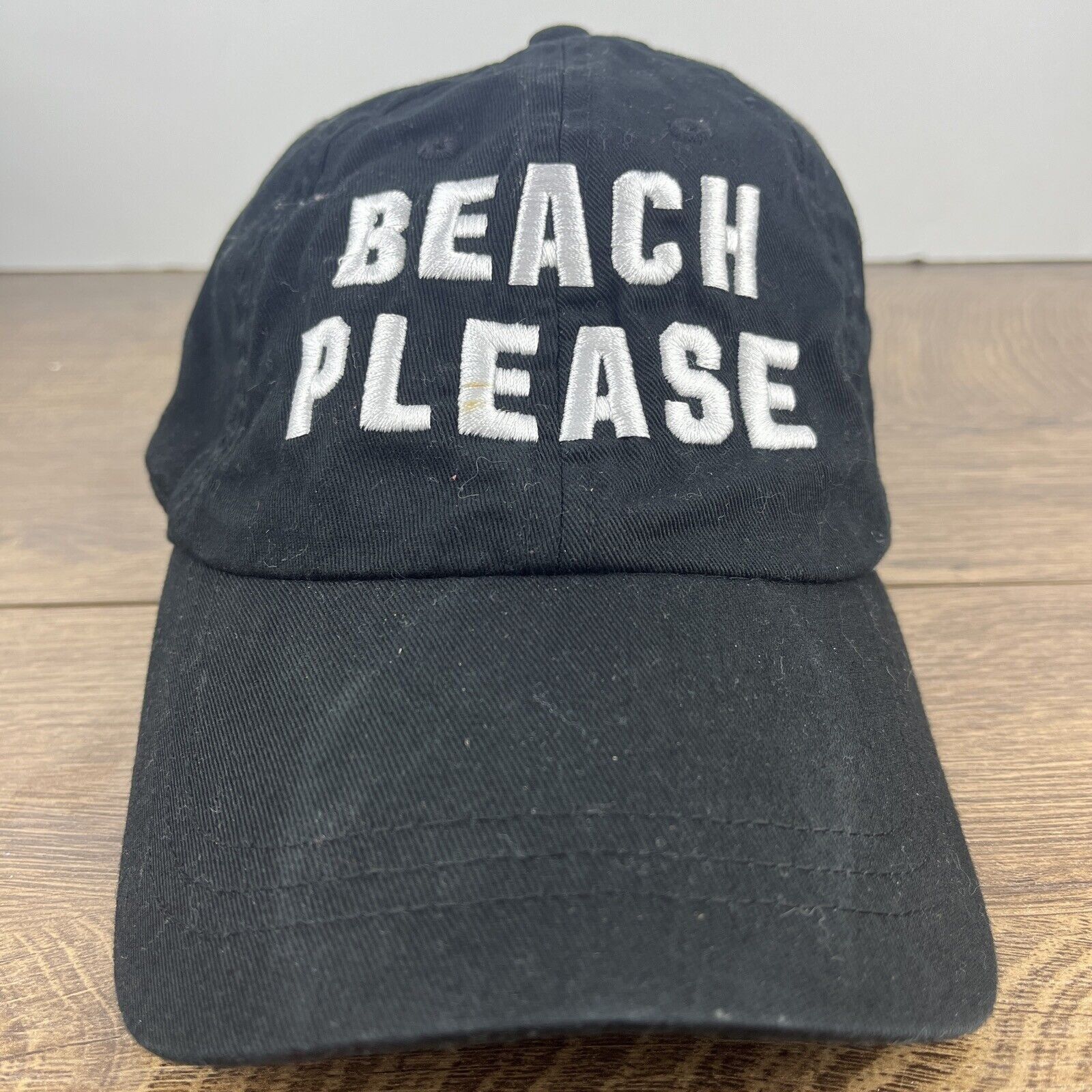 Pink Beach Please Hat Beach Black Hat PINK Adjustable Adult Size Size ONE SIZE - 2 Thumbnail