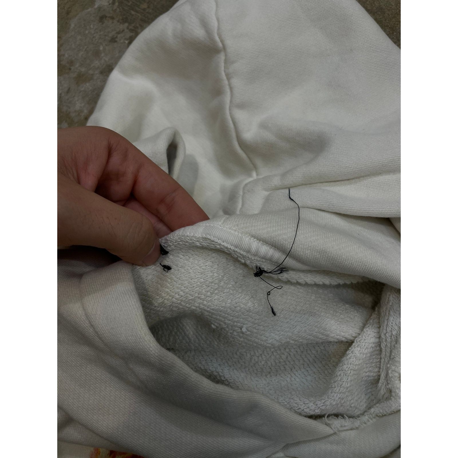 Amiri Amiri Flames Hoodie Cream Used XL Size US XL / EU 56 / 4 - 3 Thumbnail