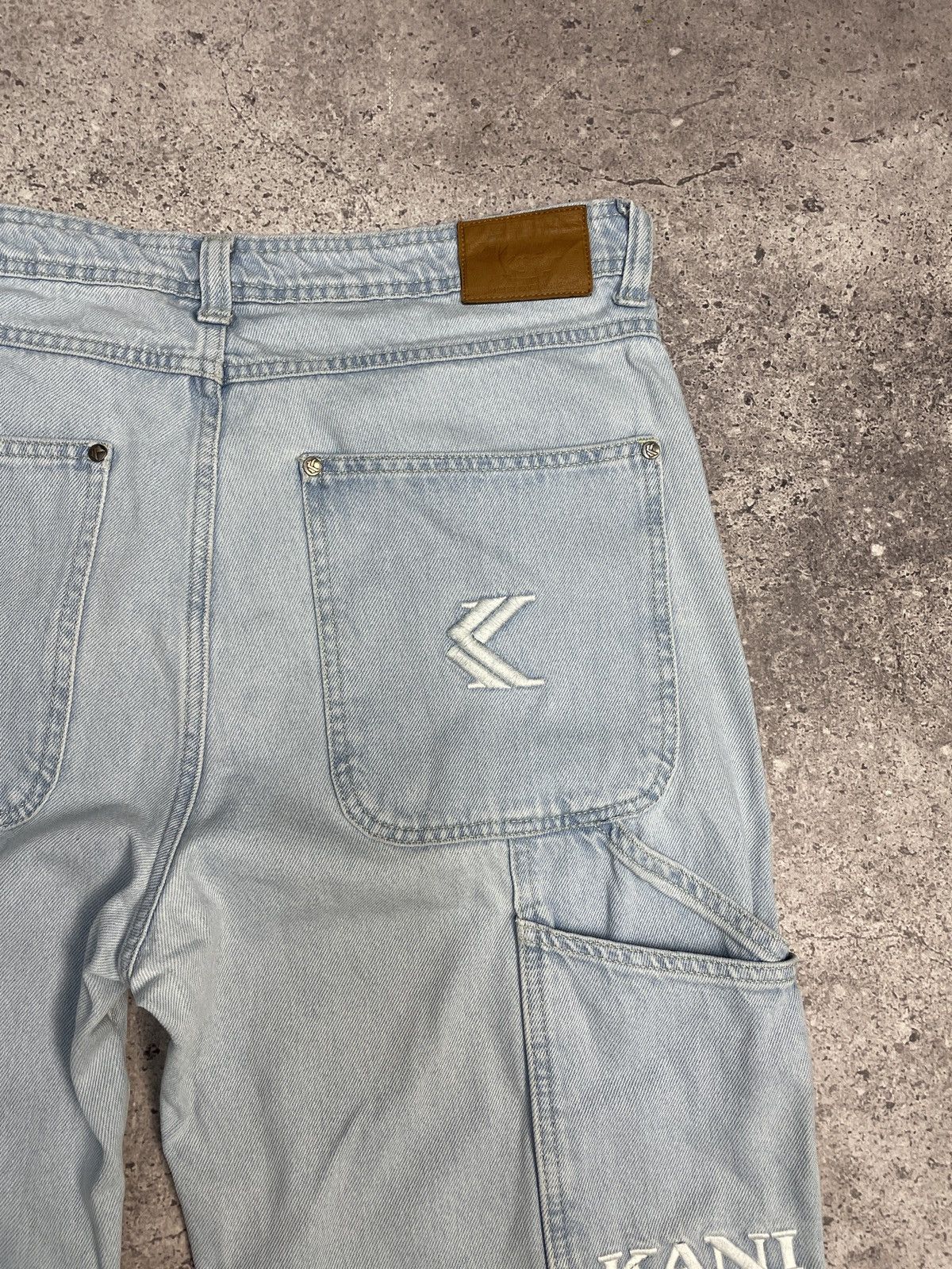 Karl Kani Vintage Distressed Karl Kani 00s Baggy Cargo Jeans Pants Size US 34 / EU 50 - 5 Thumbnail