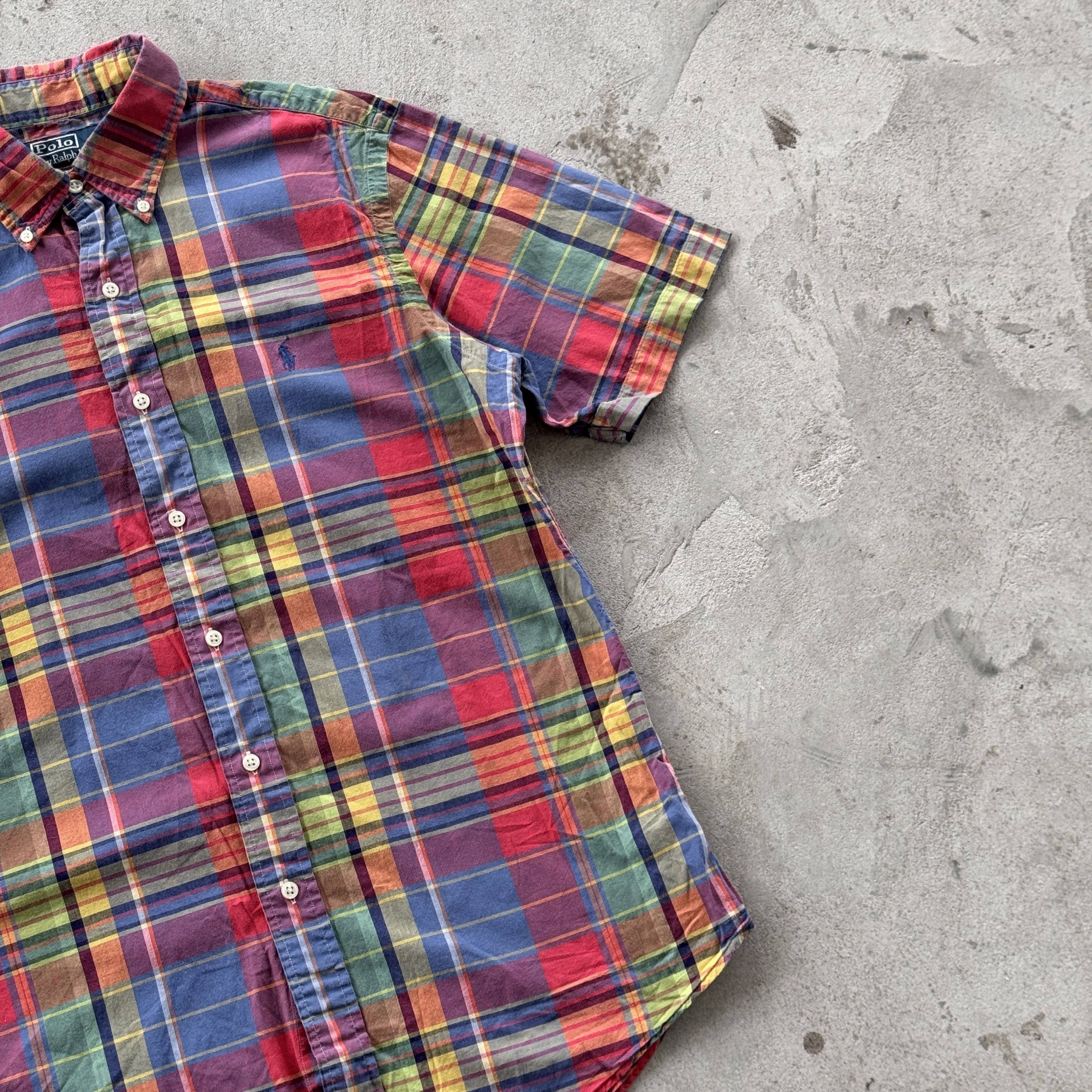 Polo Ralph Lauren Vintage 90s Polo Ralph Lauren Short Sleeve Button Ups Shirt Size US M / EU 48-50 / 2 - 2 Thumbnail