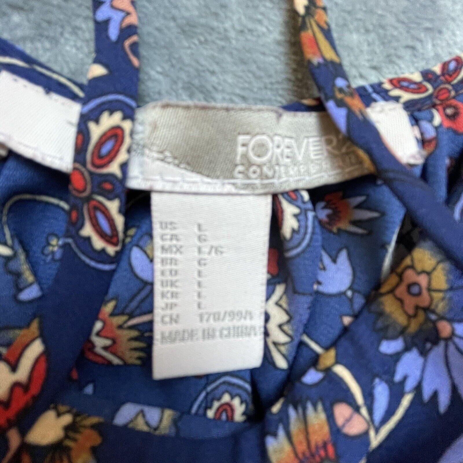 Forever 21 Forever 21 Shirt Womens Large Peasant Cottage Boho Bohemian Size L / US 10 / IT 46 - 3 Thumbnail