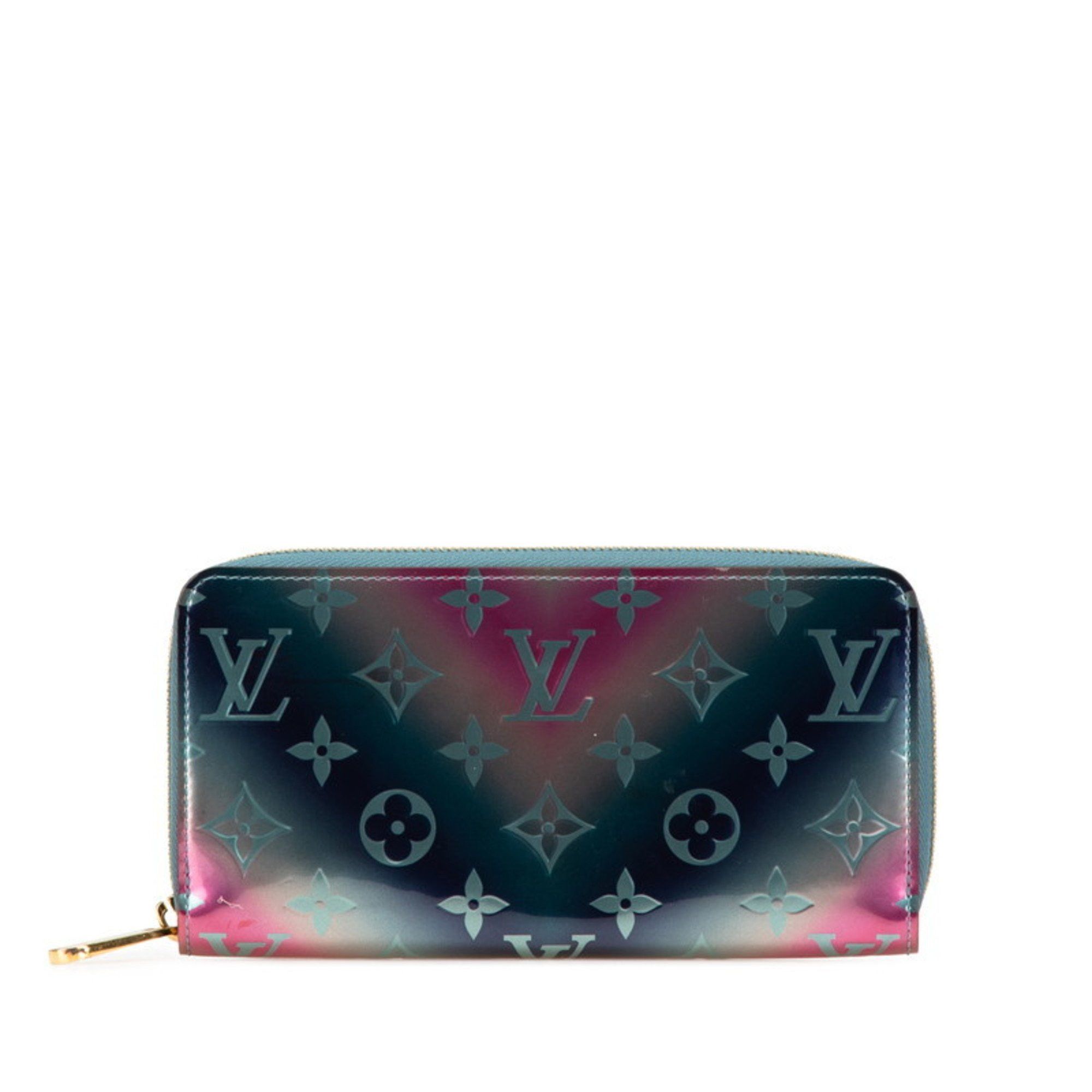 Louis Vuitton Louis Vuitton Monogram Vernis 2020 Valentine's Day Limited Edition Zippy Wallet, Round Zipper Long Wallet M90520, Blue, Pink, Multicolor Patent Leather, Women's LOUIS VUITTON Size ONE SIZE - 1 Thumbnail