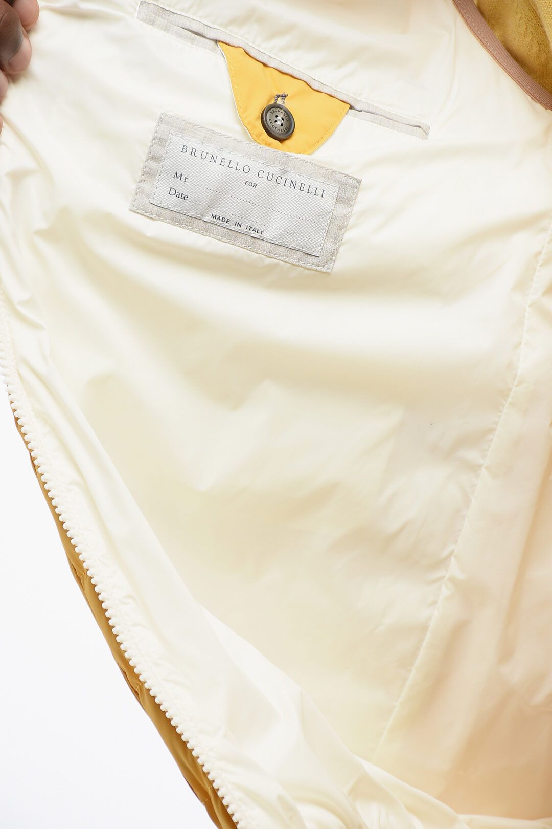 Brunello Cucinelli og1mm0725 Down Vest in Yellow Size US XL / EU 56 / 4 - 5 Thumbnail