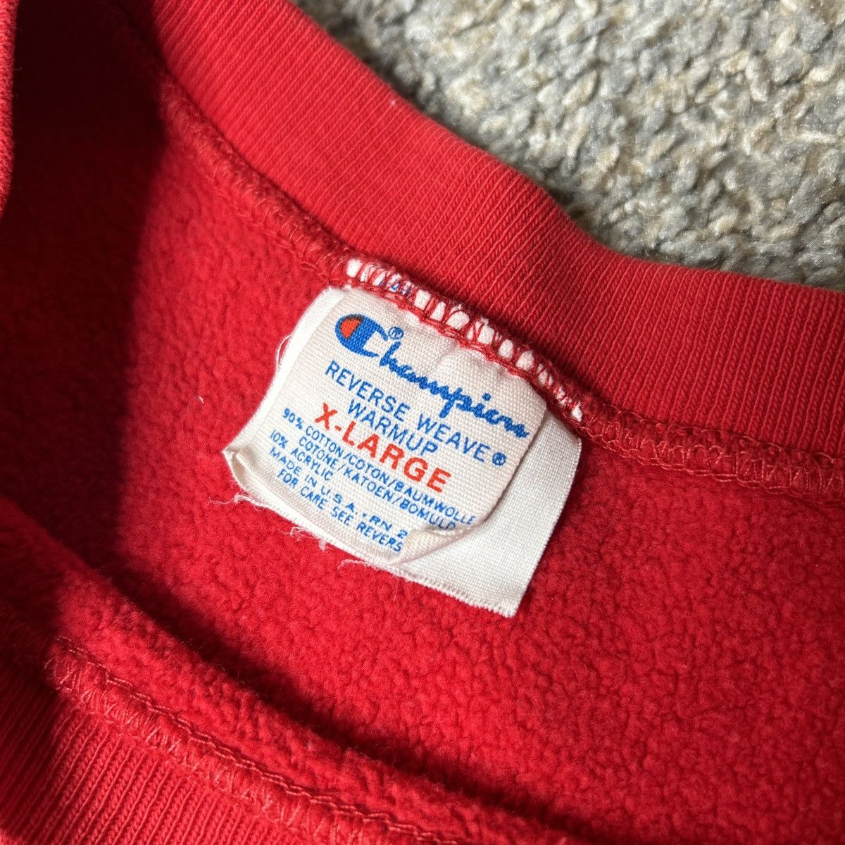Champion × Vintage 80s champion reverse weave Nebraska red sweatshirt Size US XL / EU 56 / 4 - 3 Thumbnail