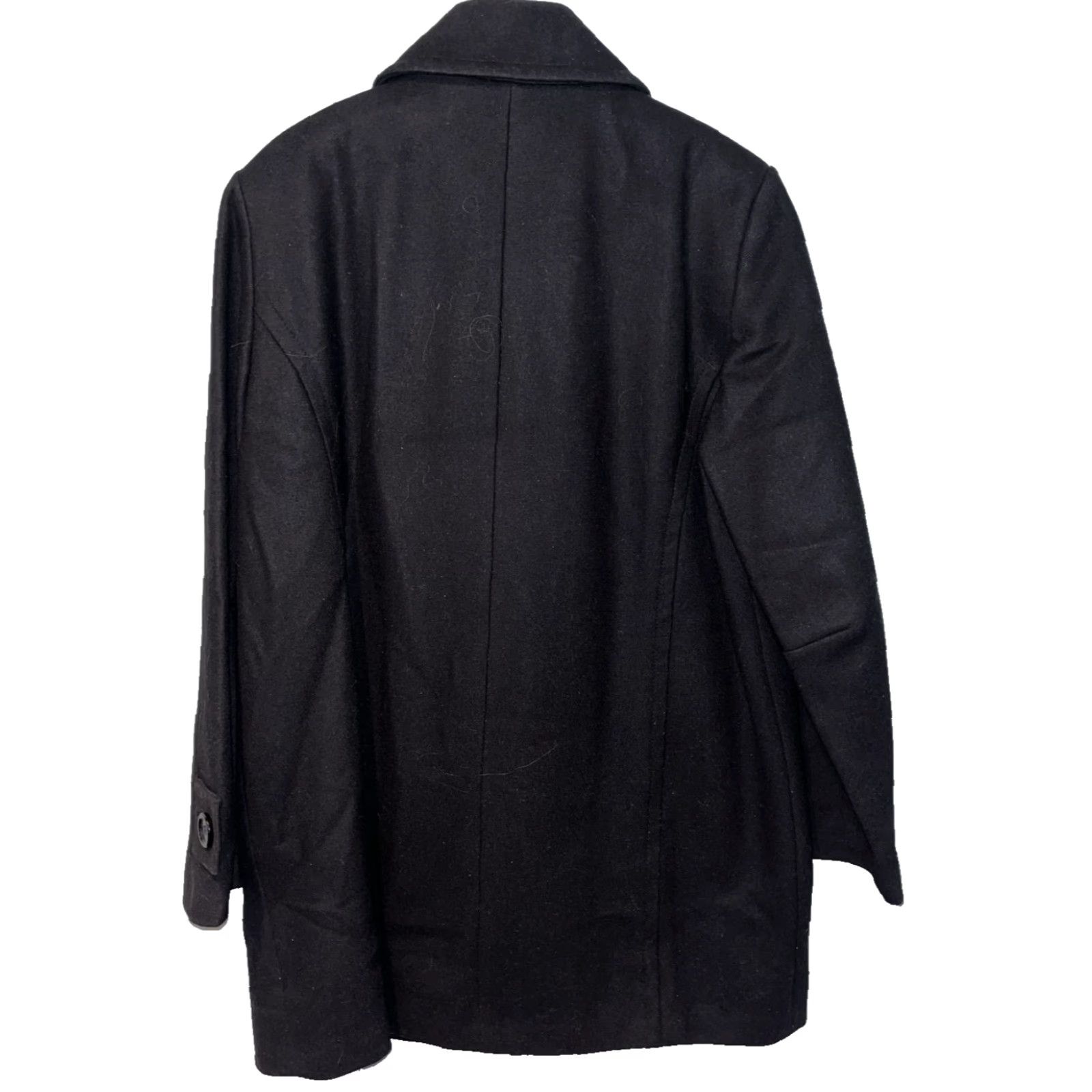Doublet VINTAGE Forecaster Of Boston Pea Coat Jacket Women 10 Black Wool Double Breasted USA Jacket Size L / US 10 / IT 46 - 3 Thumbnail
