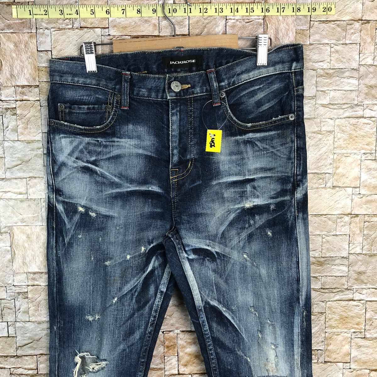 Japanese Brand Jack Rose Blue faded Denim Pants #A456 Size US 31 - 5 Thumbnail