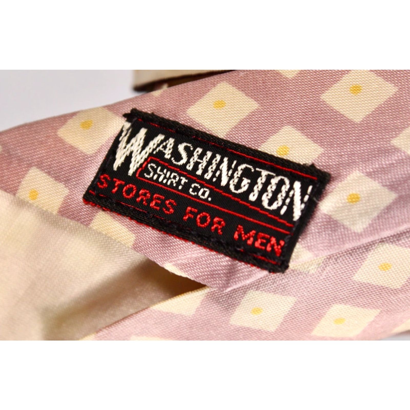 Vintage VINTAGE Washington Necktie 1950s Geometric Purple Yellow 50s Tie Mens Size ONE SIZE - 8 Thumbnail