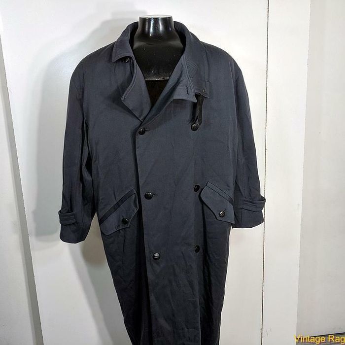 Vintage VERRI UOMO Italy Long Virgin Wool Coat Overcoat Mens Size