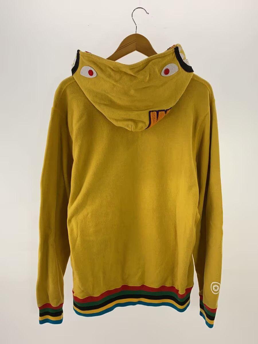 Bape A Bathing Ape Shark Link Rib Cotton Pullover Hoodie Yellow Size US XL / EU 56 / 4 - 2 Thumbnail