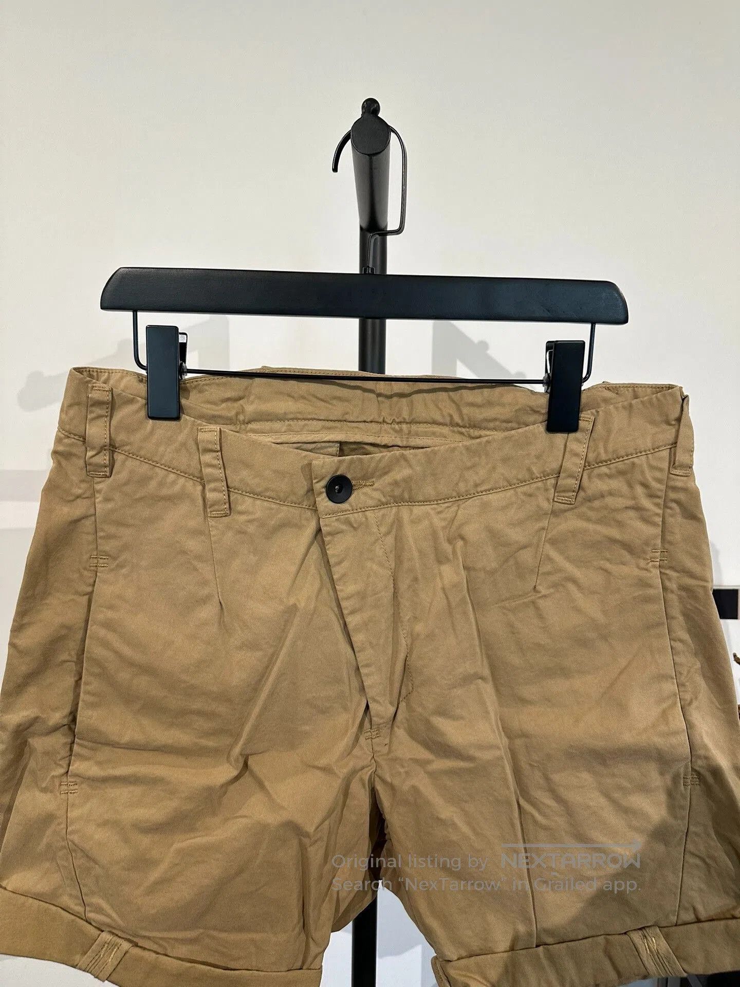 11 By Boris Bidjan Saberi Boris Bidjan Saberi 11by bbs P5 Beige Twill Shorts. Size US 28 / EU 44 - 6 Thumbnail
