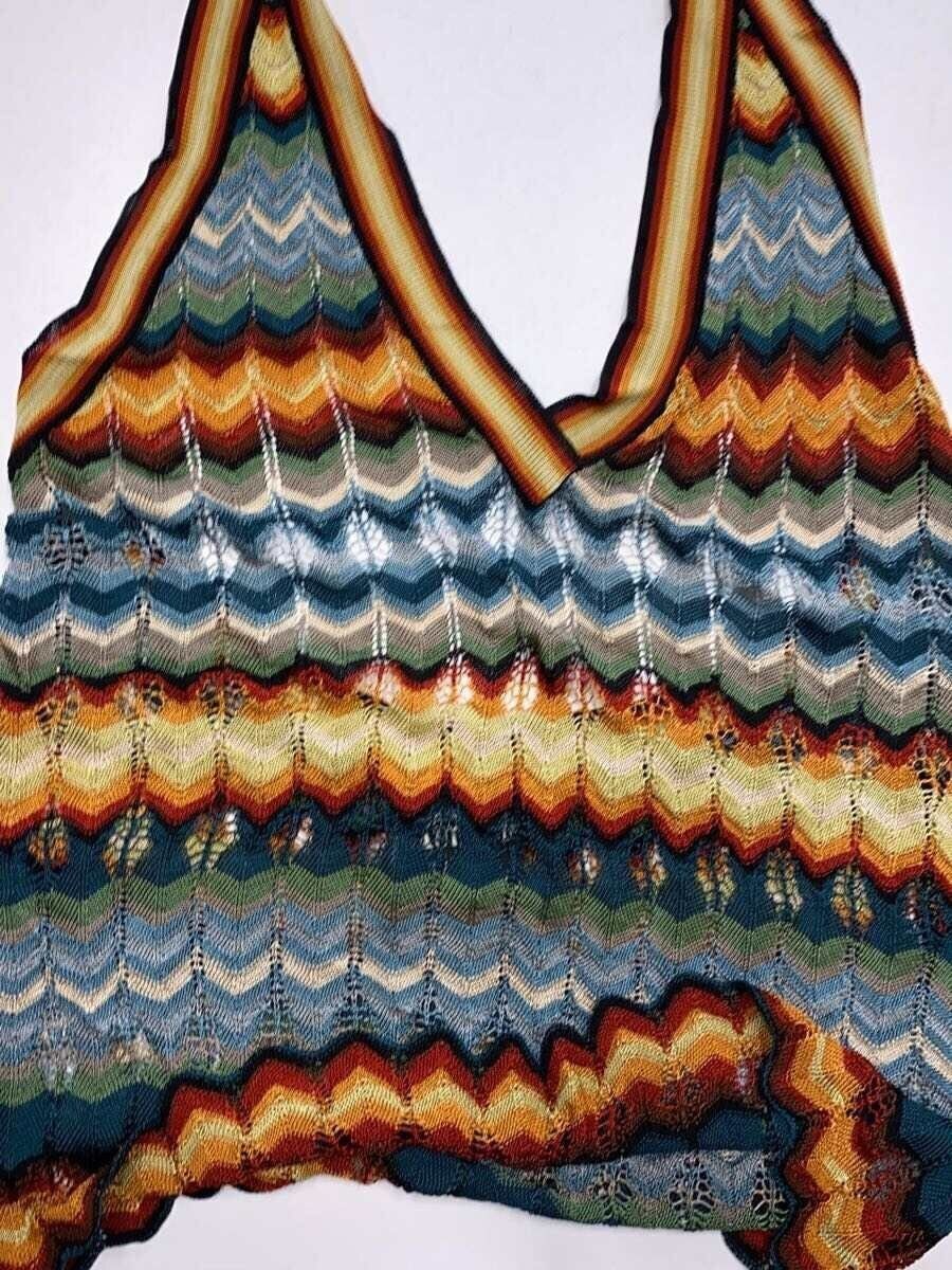 Jean Paul Gaultier Open Stitch Striped Camisole Size M / US 6-8 / IT 42-44 - 3 Thumbnail