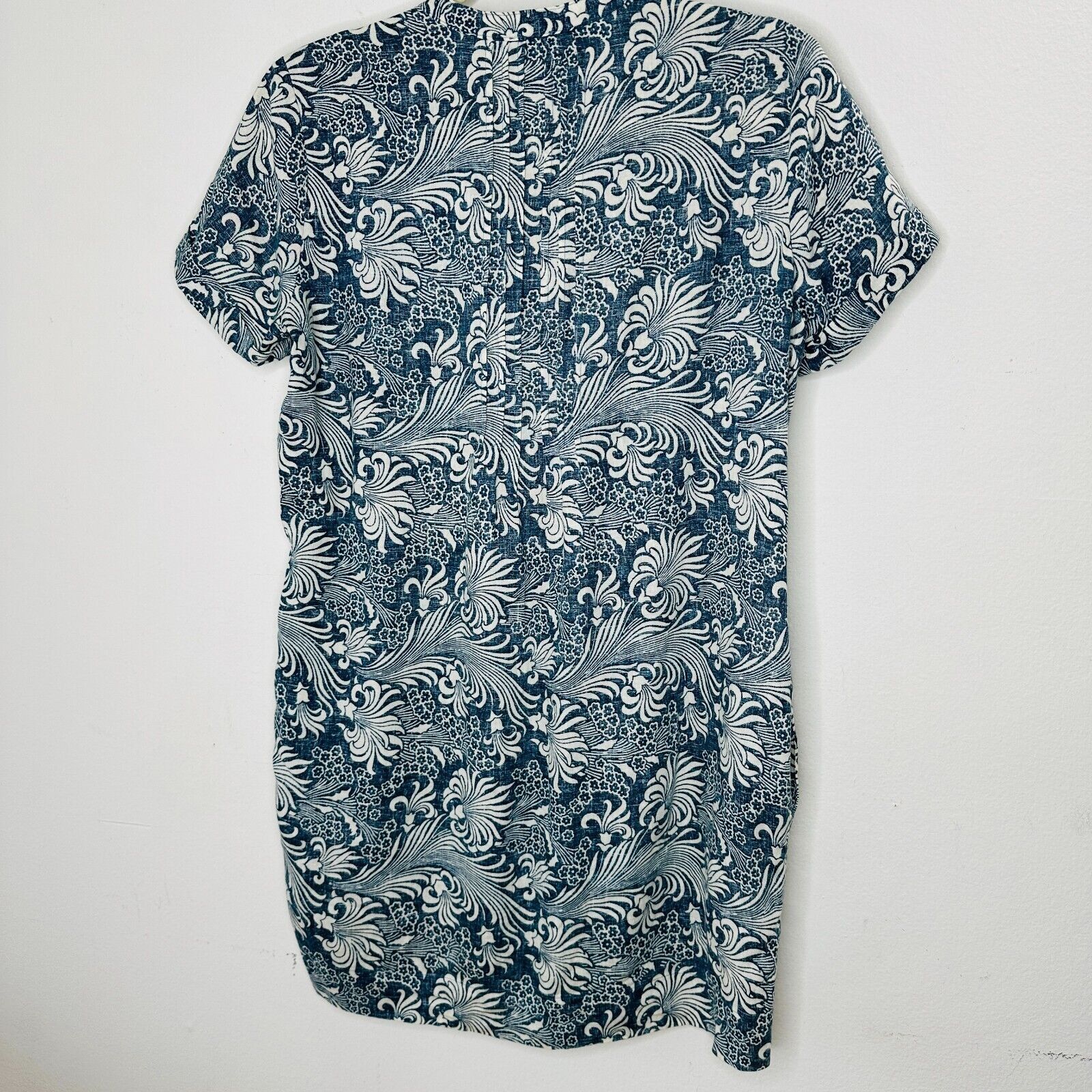 Faherty Faherty Hawaiian Print Gemina Tunic Dress VNeck Short Sleeve Size XS / US 0-2 / IT 36-38 - 6 Thumbnail