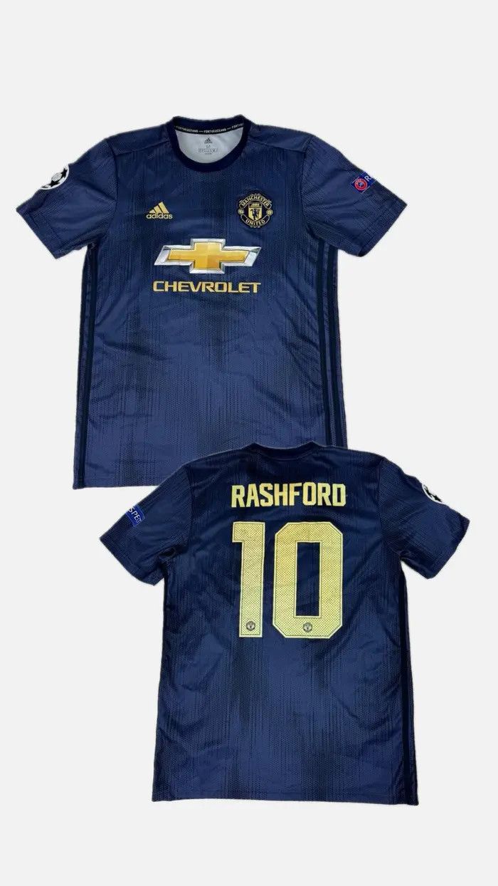 Adidas Adidas Manchester United 2018 2019 Rashford #10 Third Jersey Size US M / EU 48-50 / 2 - 1 Thumbnail