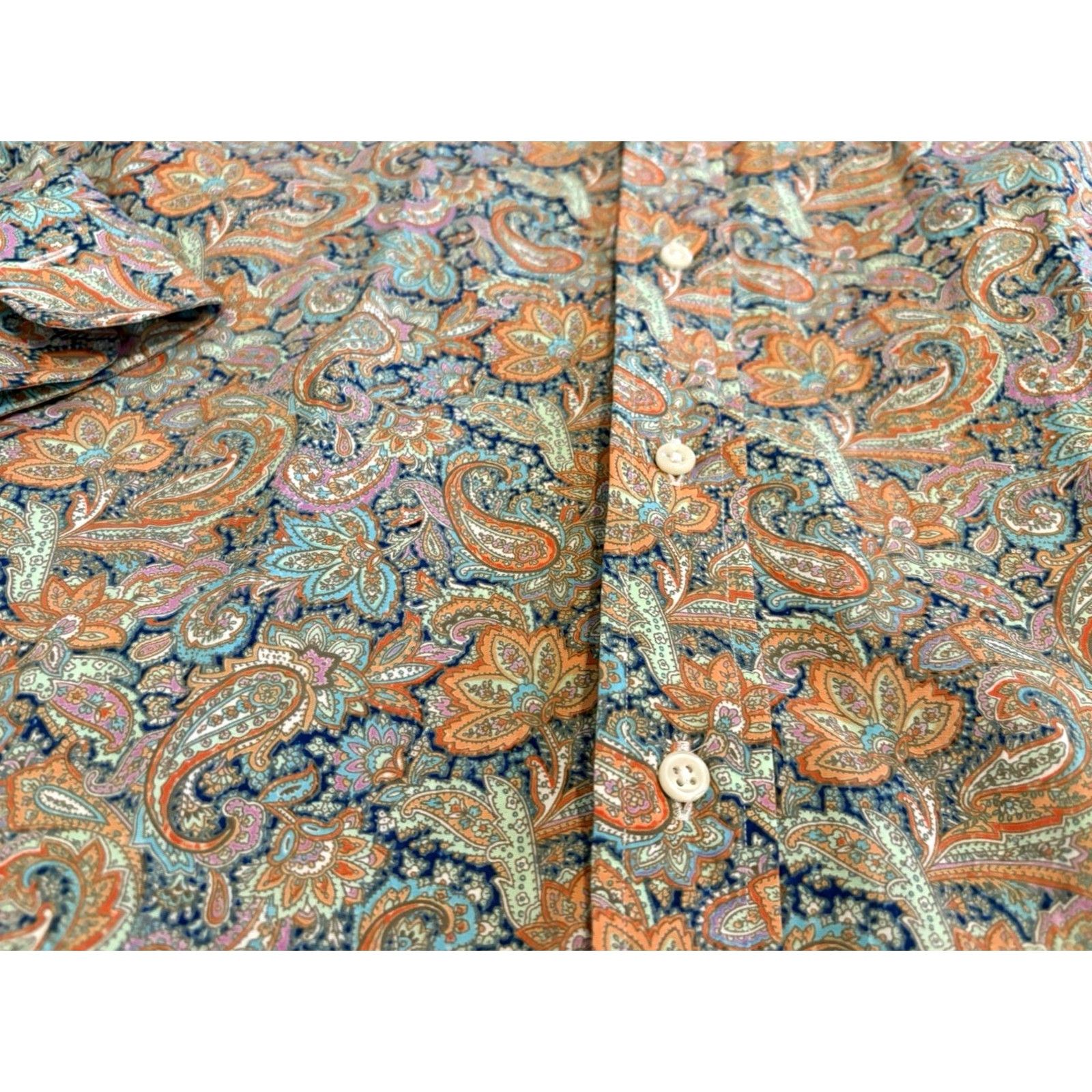Polo Ralph Lauren Polo Ralph Lauren Button-Up Shirt Long Sleeve Paisley M Multicolor Reg. Fit Men Shirt Size US M / EU 48-50 / 2 - 3 Thumbnail
