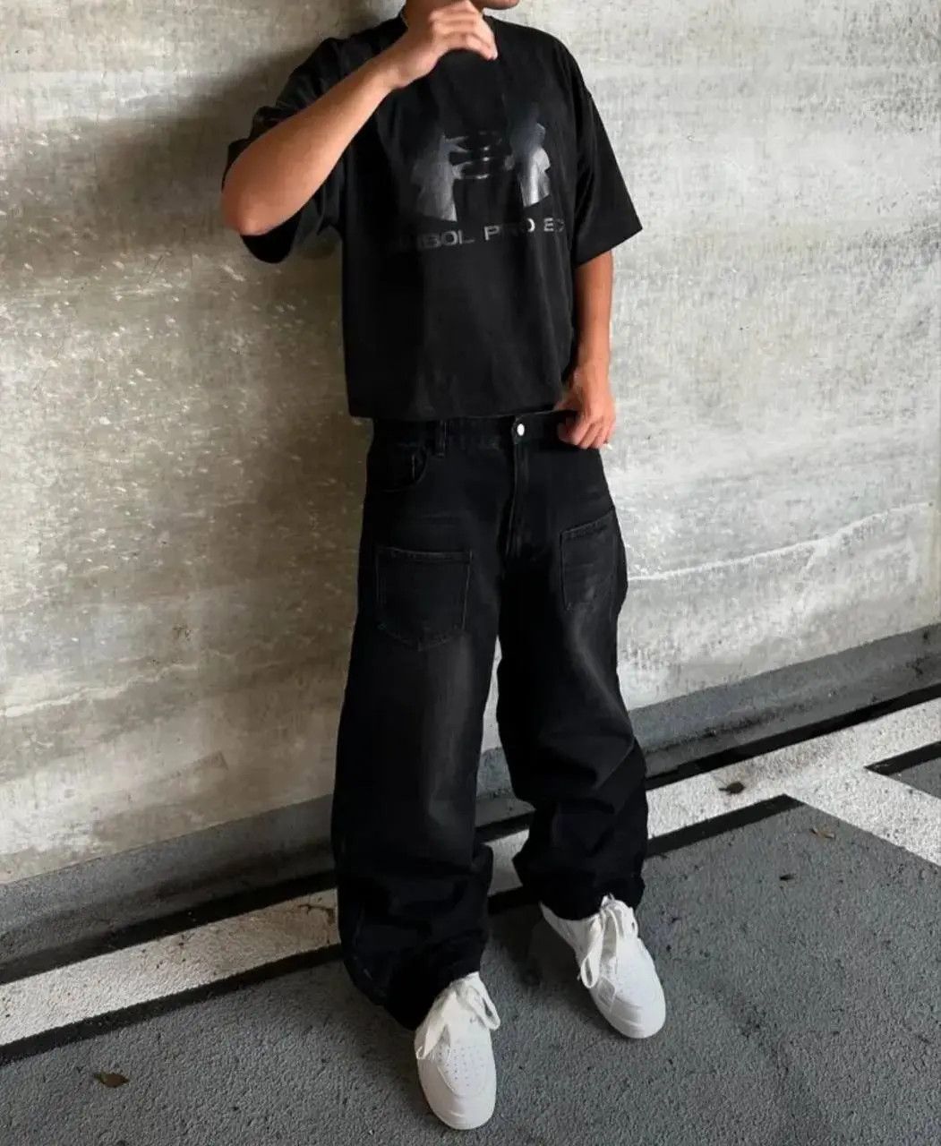 Japanese Brand × Vintage hip hop wide leg jeans Size US 34 / EU 50 - 4 Thumbnail