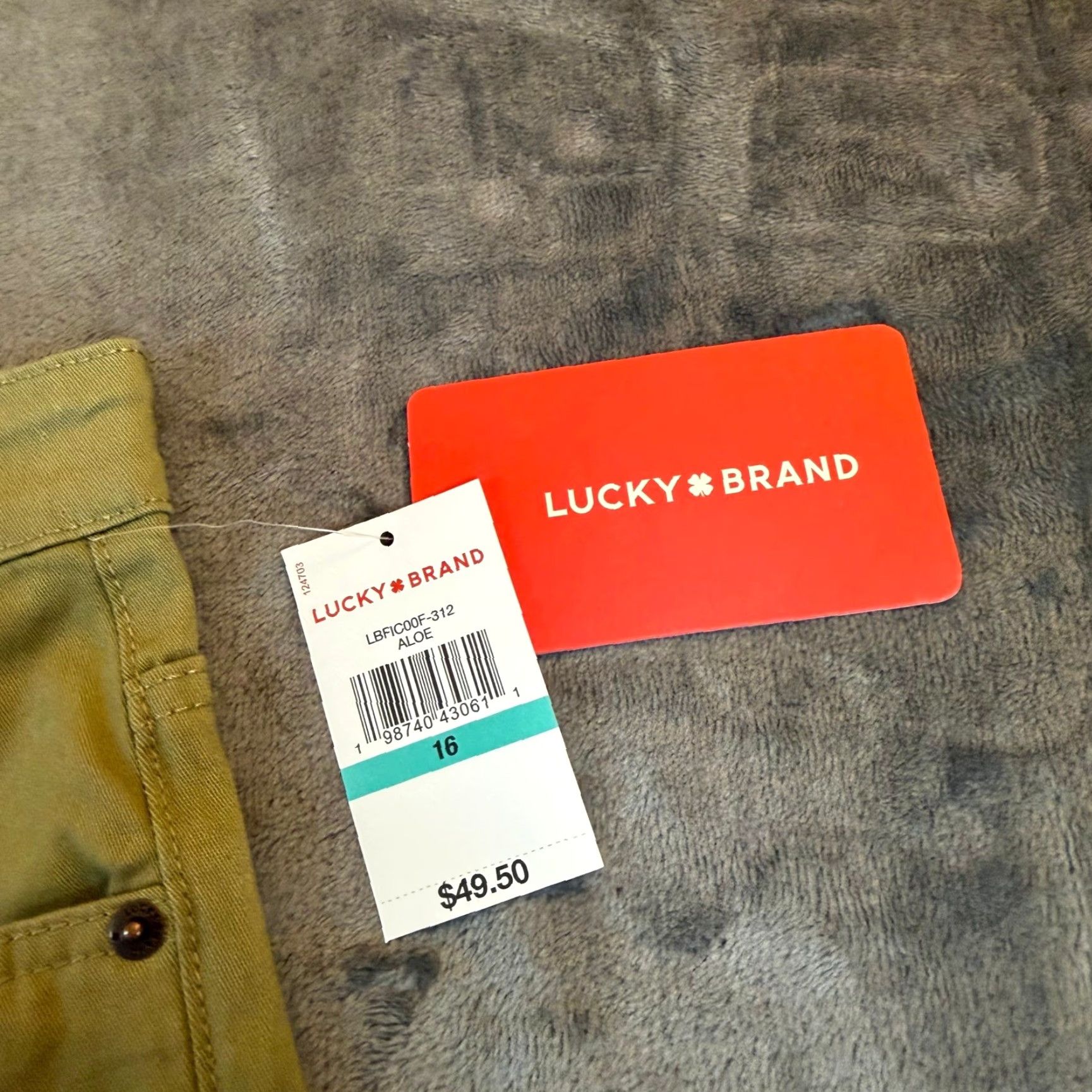 Lucky Brand Lucky Brand Skinny Stretch Jeans Aloe Green Womens Size 16 30x30 NWT Size 38" / US 16 / IT 52 - 2 Thumbnail