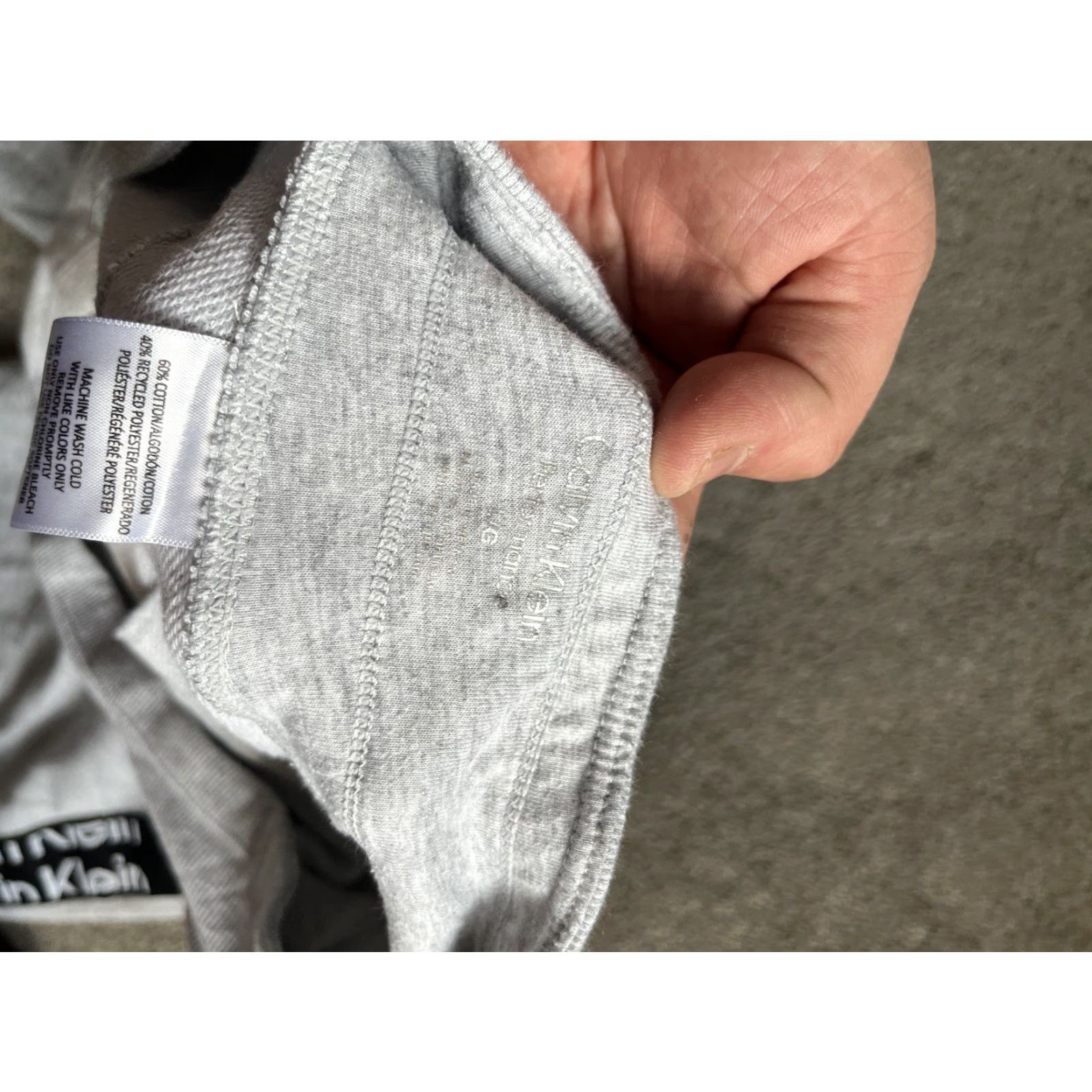 Calvin Klein Calvin Klein Logo Joggers Women's Large Gray Wide-Leg Pants Activewear Regular Size Size 36" / US 14 / IT 50 - 5 Thumbnail