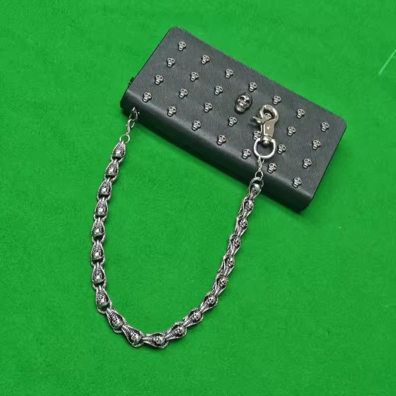 Jewelry Skaleton Bead Pants Wallet Chain,Y2K Jeans Chain Size ONE SIZE - 4 Thumbnail