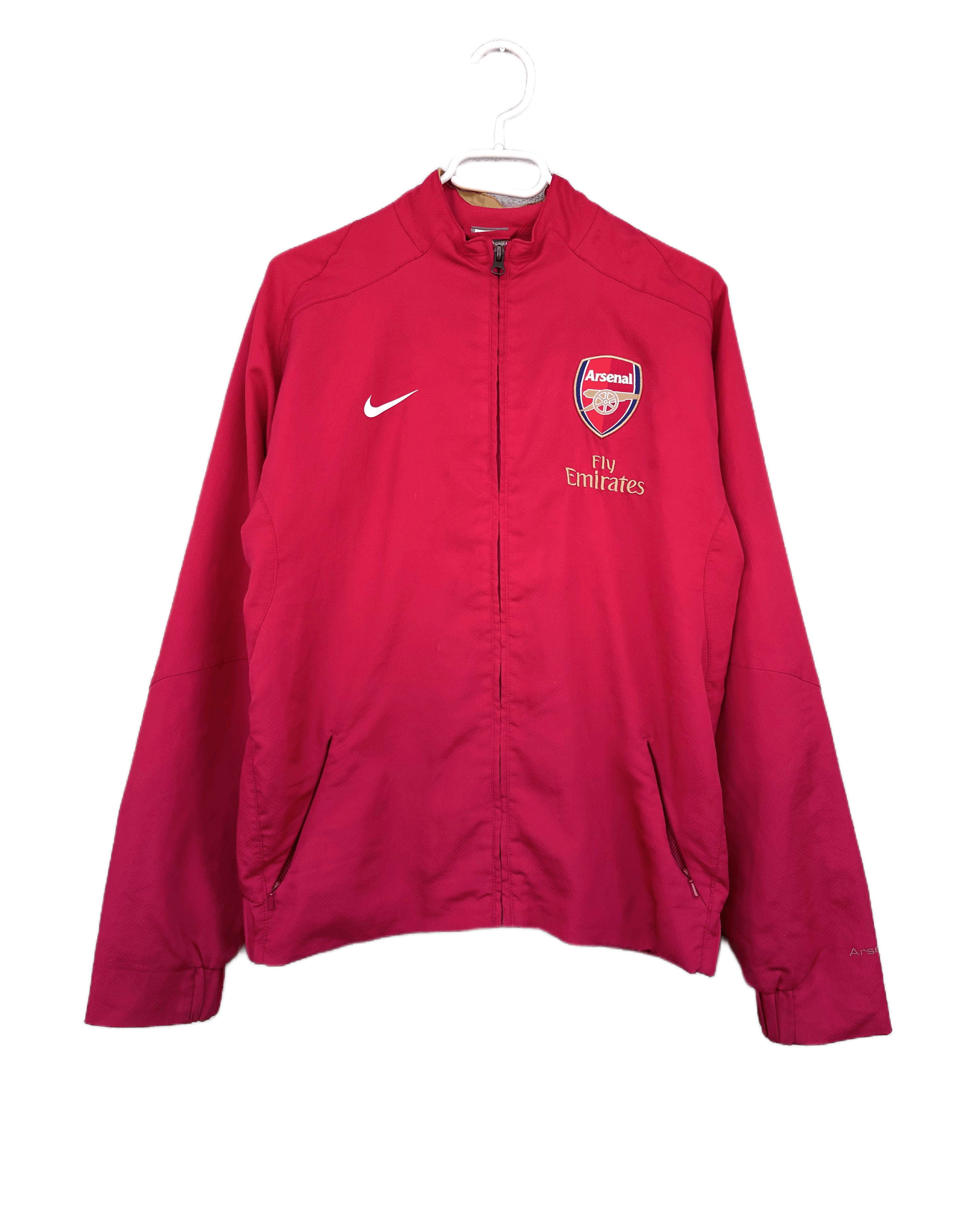 【USED】 arsenal jacket nike y2k Vintage Nike Arsenal FC Football Windbreaker Jacket Zip up