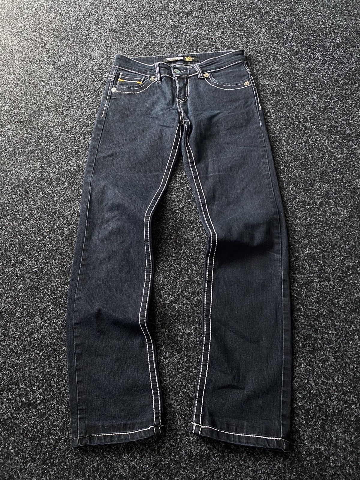 True Religion Vintage Flare True Religion Wide Leg Faded Wash Denim Size 29" - 2 Thumbnail