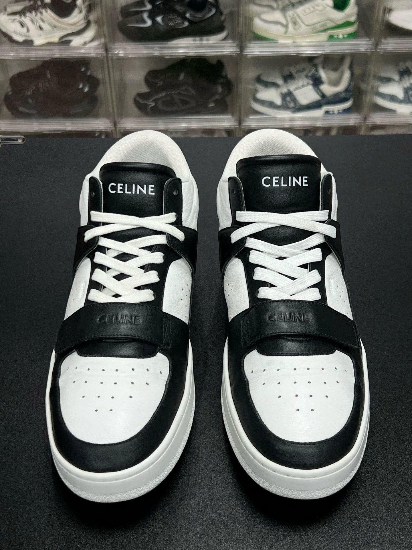 Celine celine mid-top sneakers black and white Size US 10 / EU 43 - 2 Thumbnail
