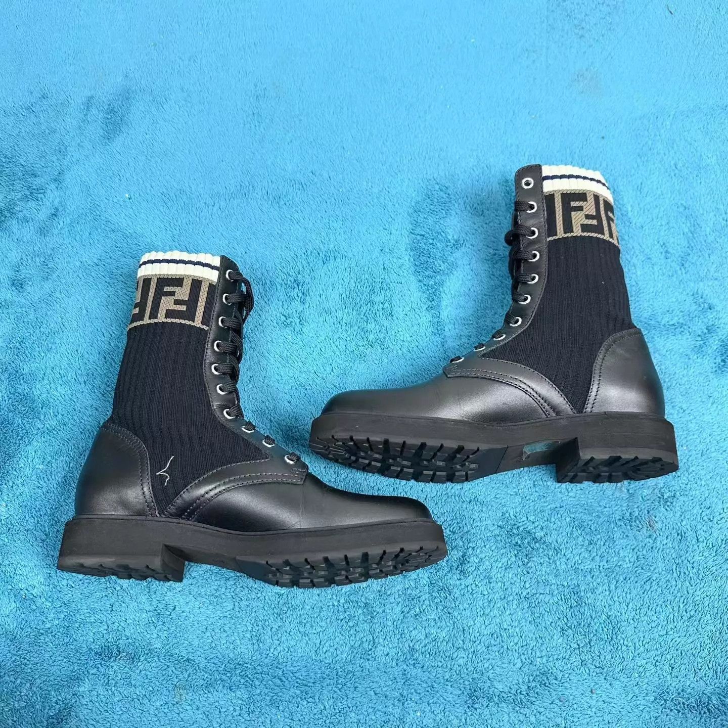 Fendi Fendi Rockoko Martin Boots Black Size 36 Size US 5.5 / IT 35.5 - 3 Thumbnail