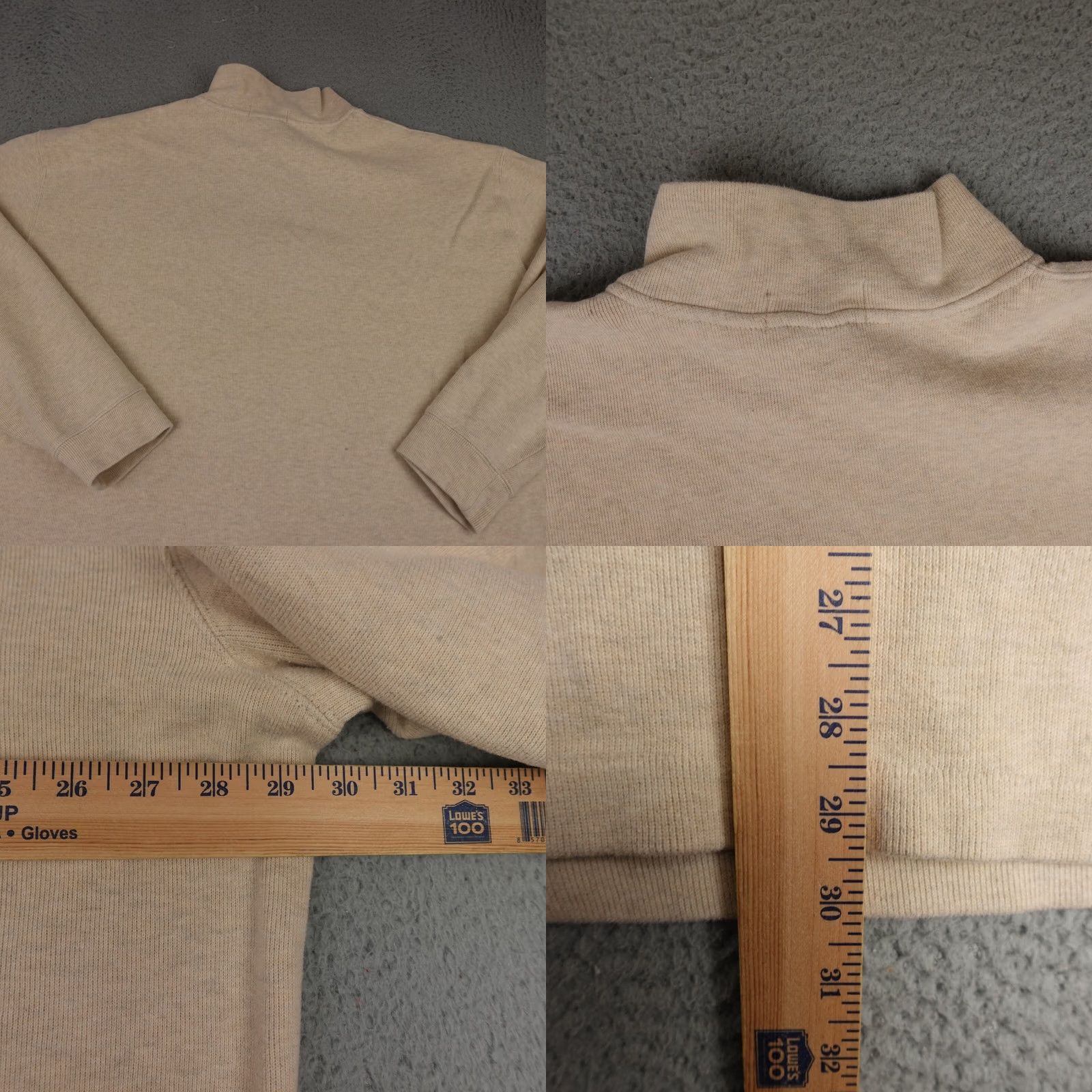 Polo Ralph Lauren Polo Ralph Lauren Sweater Mens Big 2X Brown Pullover 1/4 Zip Preppy Casual Knit Mock Neck Size US XXL / EU 58 / 5 - 9 Thumbnail