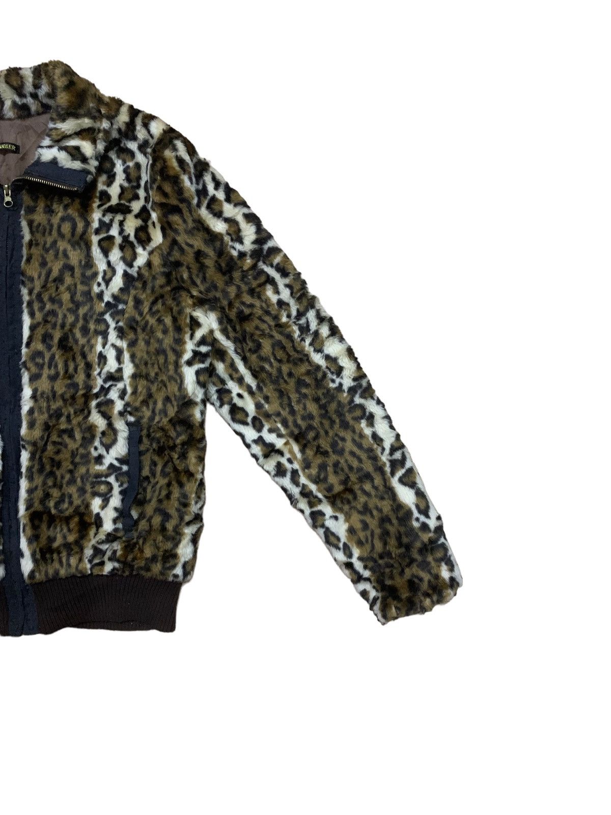 If Six Was Nine × Japanese Brand × Le Grande Bleu (L.G.B.) Vintage Rapua Apollo Fiber Leopord Fleece Fur Jacket Size US M / EU 48-50 / 2 - 6 Thumbnail