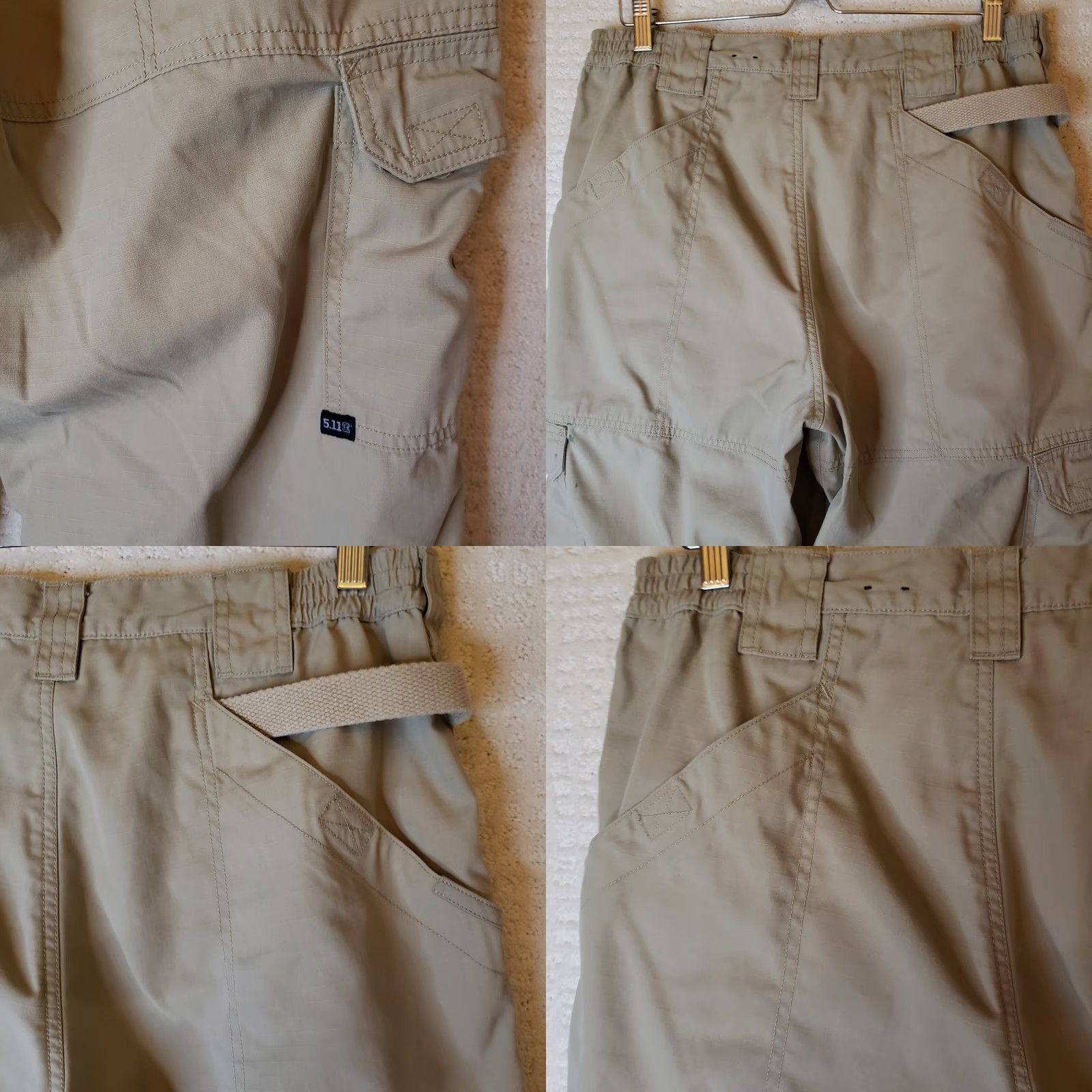 Vintage 5.11 Tactical Series Mens Pants Regular 34x34 Tan Beige Cargo Pockets Outdoor 34 Inseam Mens Reg Size US 34 / EU 50 - 8 Thumbnail