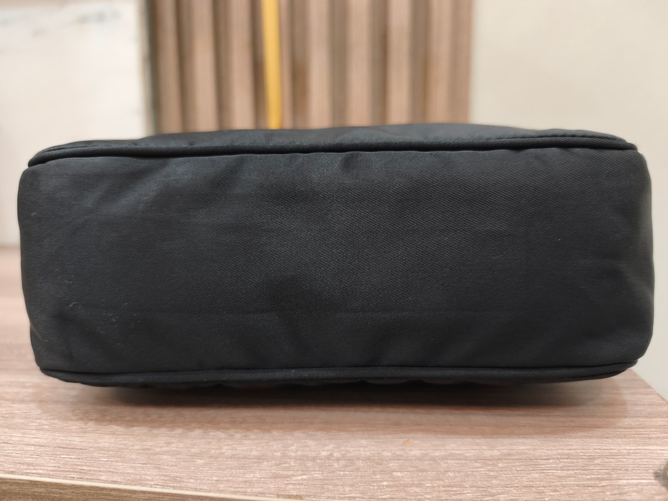 Prada Prada Black Nylon Mini Tessuto Shoulder Bag Size ONE SIZE - 8 Thumbnail