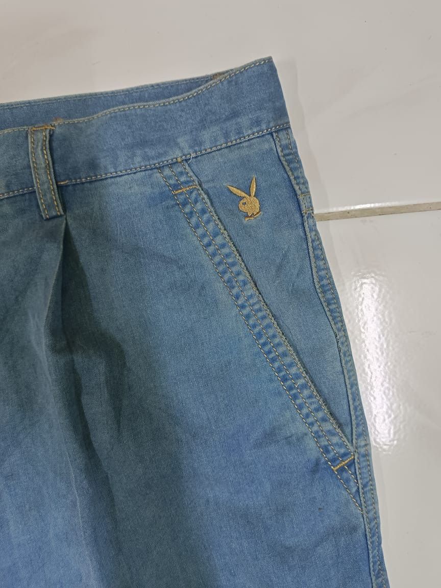 Playboy × Vintage Vintage Playboy Baggy Denim Jeans Pants Size US 37 - 3 Thumbnail