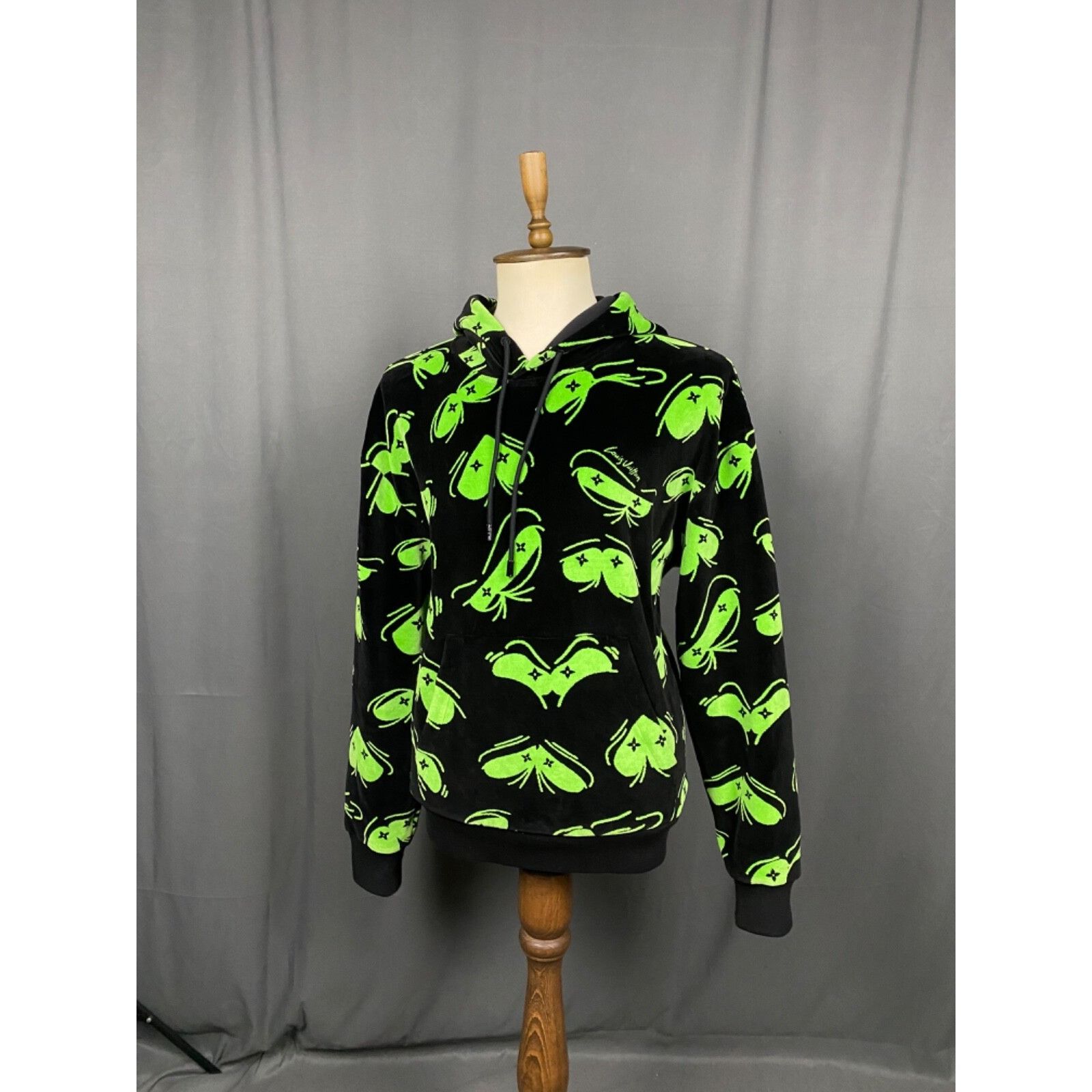 Louis Vuitton RARE! LV Louis Vuittons Eyes Graphic Jacquard Hoodie Black S Size US XL / EU 56 / 4 - 4 Thumbnail