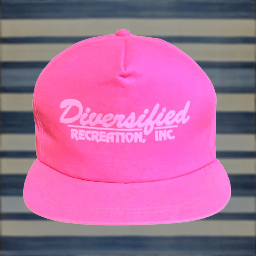 Pinko VINTAGE Diversified Recreation Inc Neon Pink Trucker Hat Baseball Cap Snapback Men's VTG Hat Size ONE SIZE - 1 Thumbnail