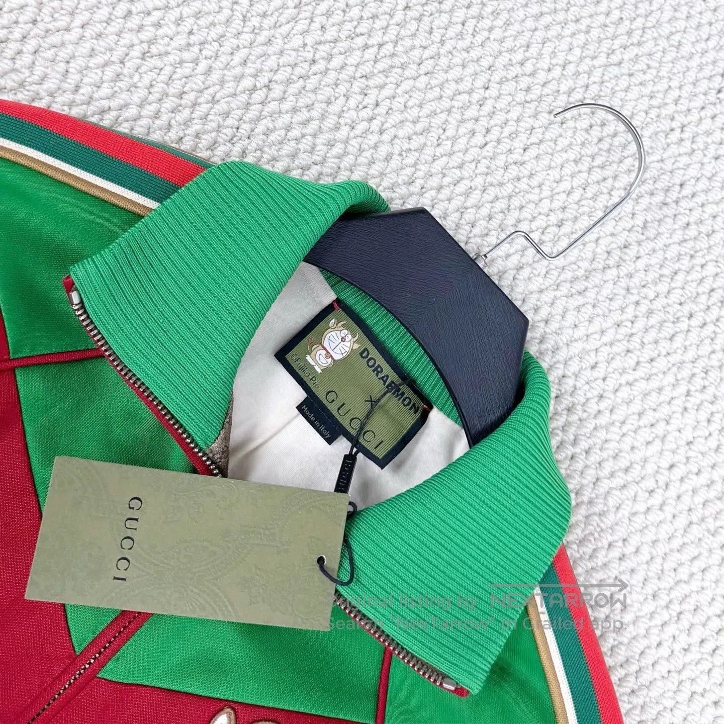 Gucci Guicci Doraemon Double G Full Logo Striped Red and Green T Size US S / EU 44-46 / 1 - 3 Thumbnail